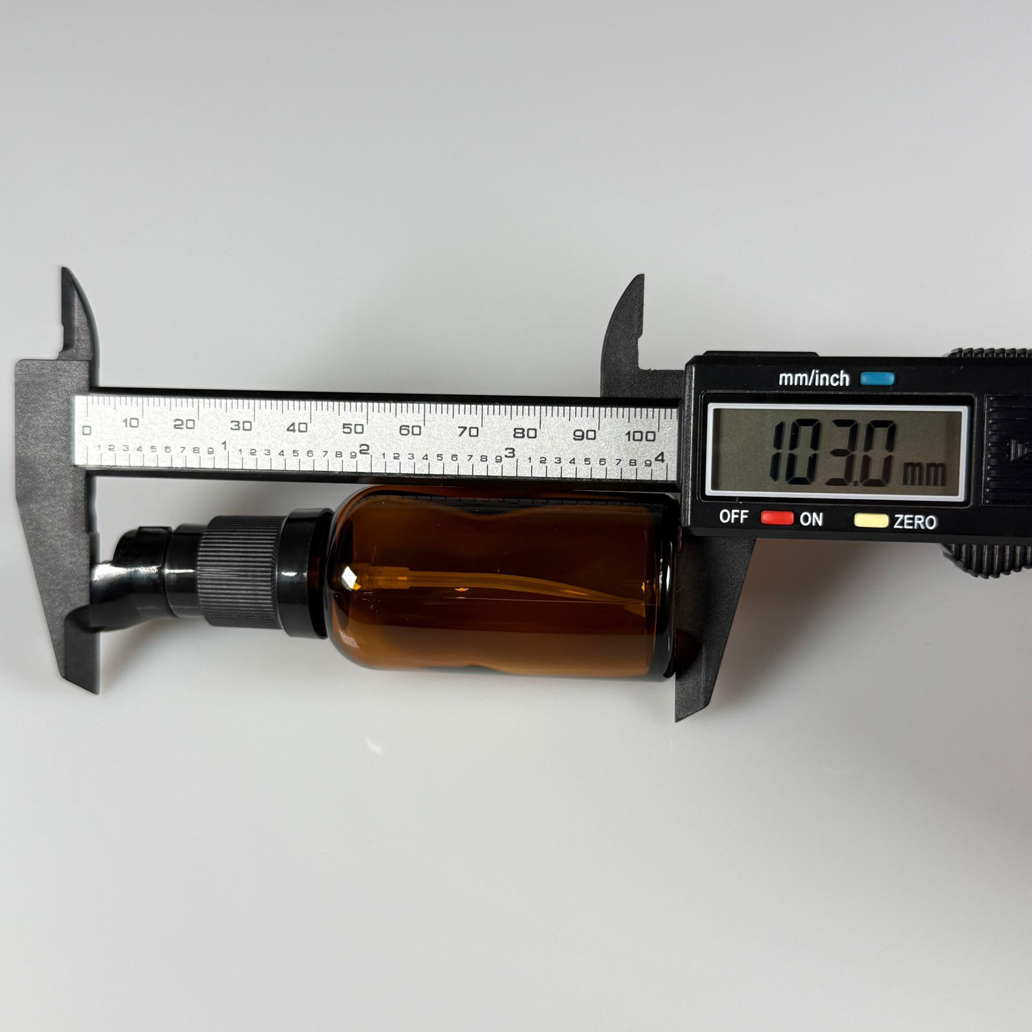 30 CC AMBER CAM ŞİŞE - SIZDIRMAZ ETEKLİ SİYAH LOSYON POMPALI TAKIM - 30 ML LOSYON ŞİŞESİ - YAĞ, KREM GİBİ YOĞUN KIVAMLI SIVILAR İÇİN CAM AMBALAJ