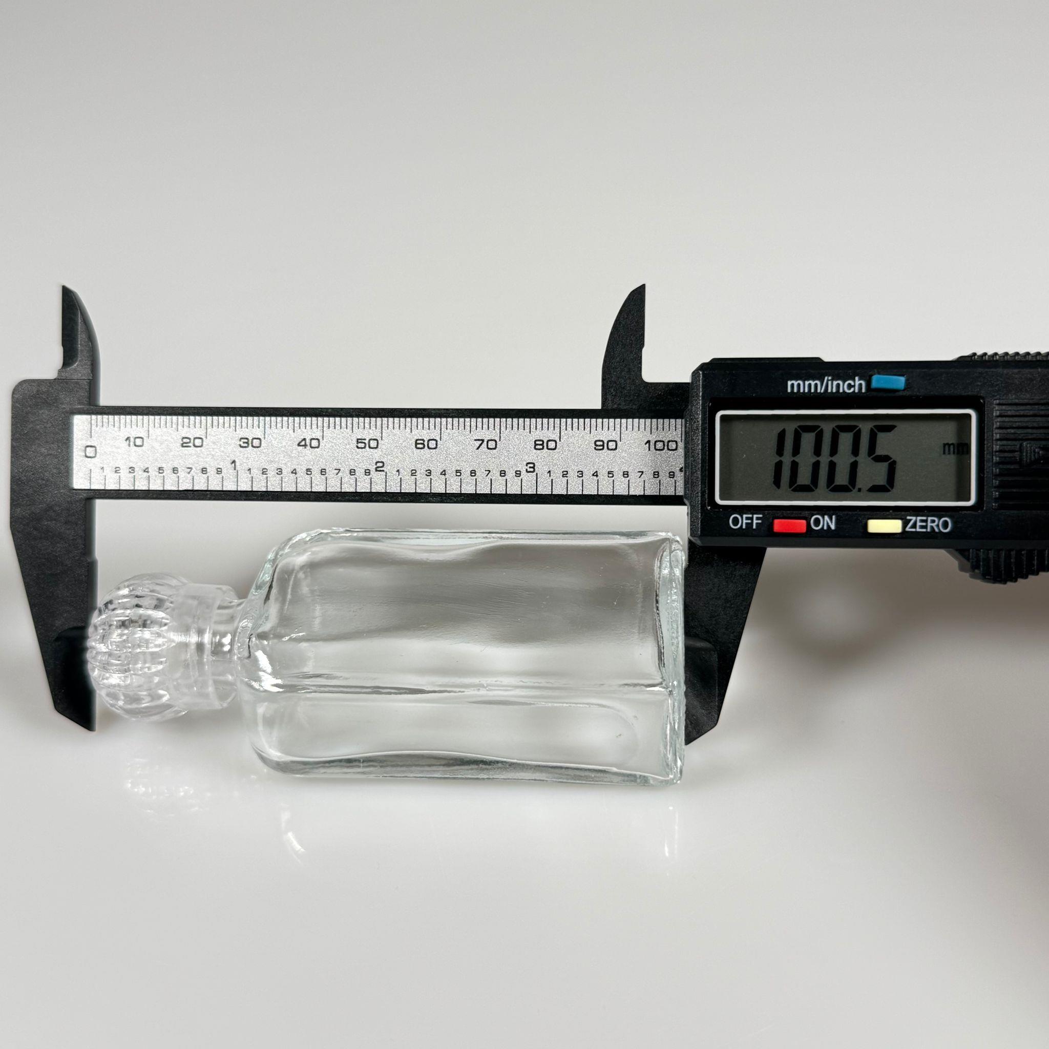40 CC YASSI DİKDÖRTGEN CAM ŞİŞE - KRİSTAL KAPAKLI KOLONYA TIPALI - 40 ML PRESTİJLİ ŞİŞE