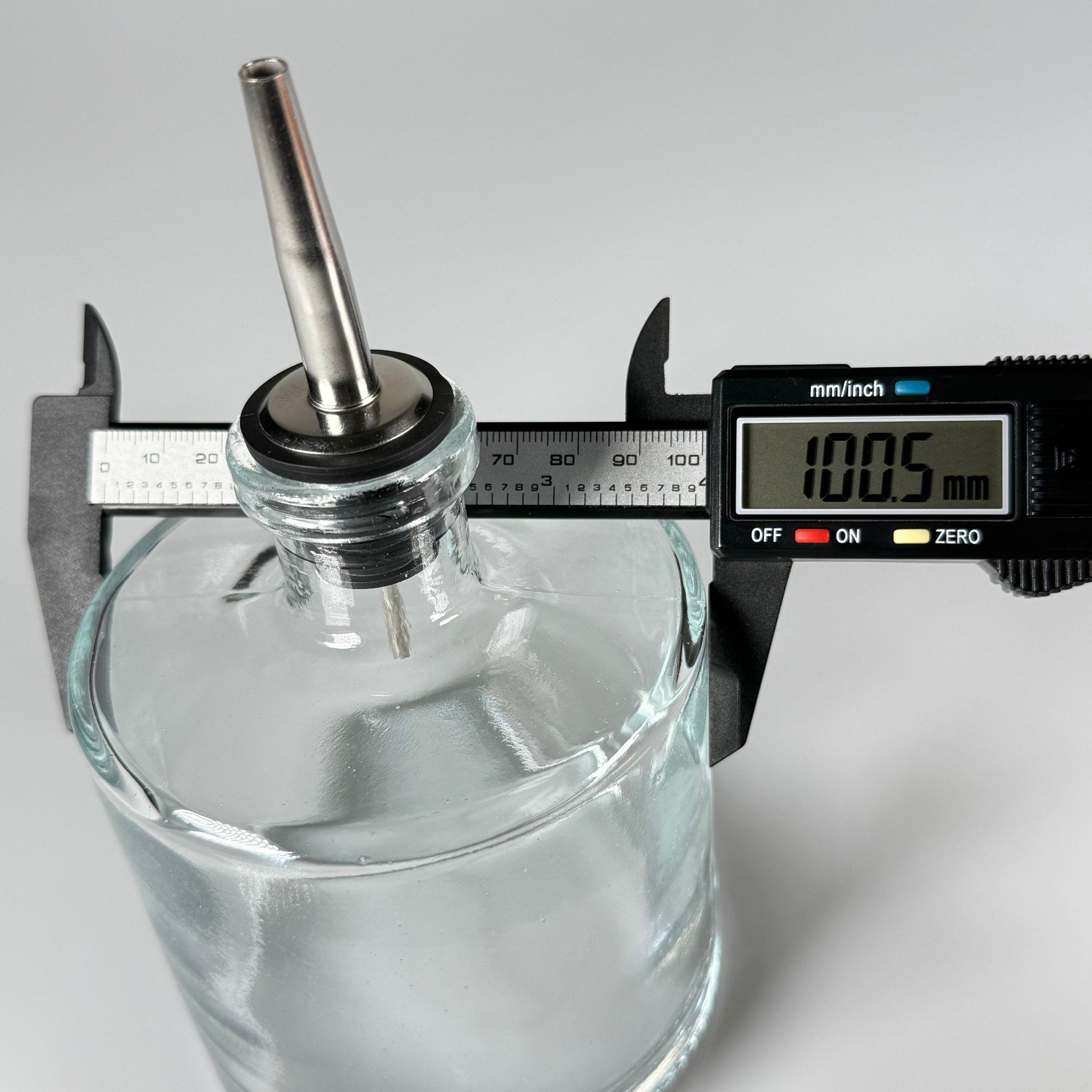 500 CC LÜX ŞİŞE - SİLİNDİR - 500 ML BÜYÜK BOY YAĞLIK ŞİŞE ÇELİK YAĞDANLIK TIPALI