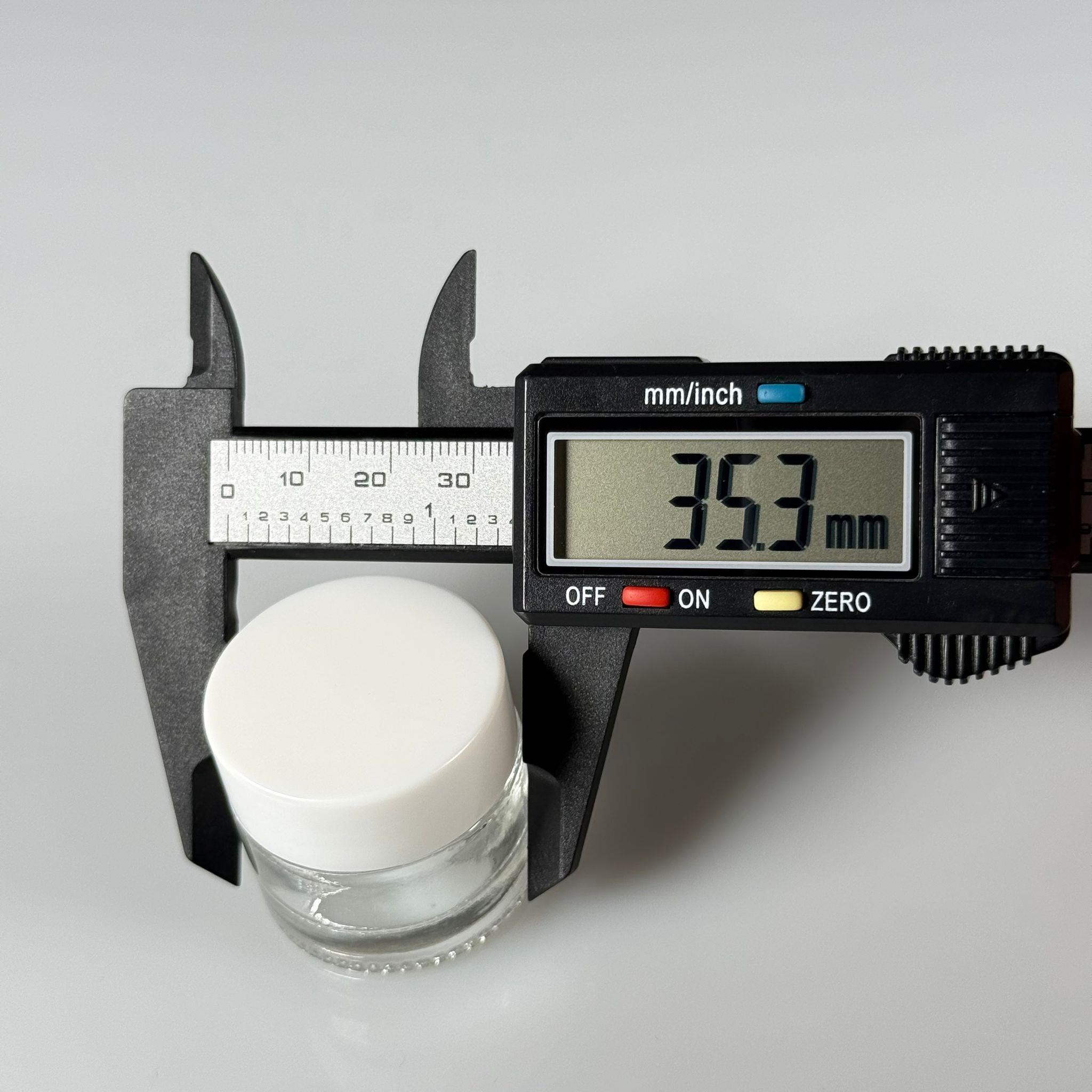 10 CC CAM ŞEFFAF KREM KAVANOZU - BEYAZ KAPAKLI İÇ CONTALI - 10 ML SAYDAM KREM KAVANOZU