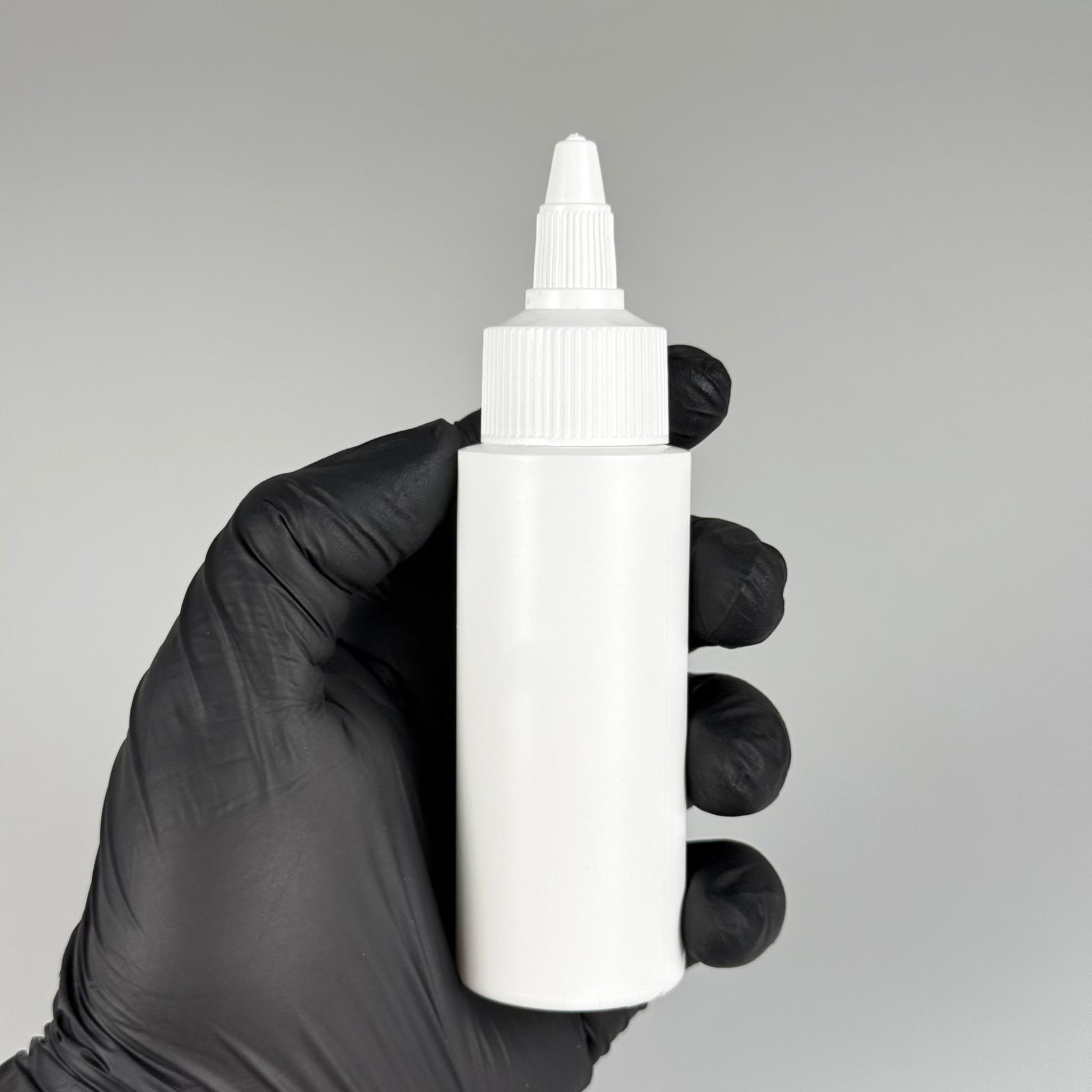 YAĞ, SOS, ACI SOS, SİRKE, SRIRACHA, MÜREKKEP, TUTKAL AKITICI VB BOŞ ŞİŞELERİ - BEYAZ SİVRİ TWİST AKITICI KAPAK + 50 ML BEYAZ POLİETİLEN PLASTİK ŞİŞE TAKIM