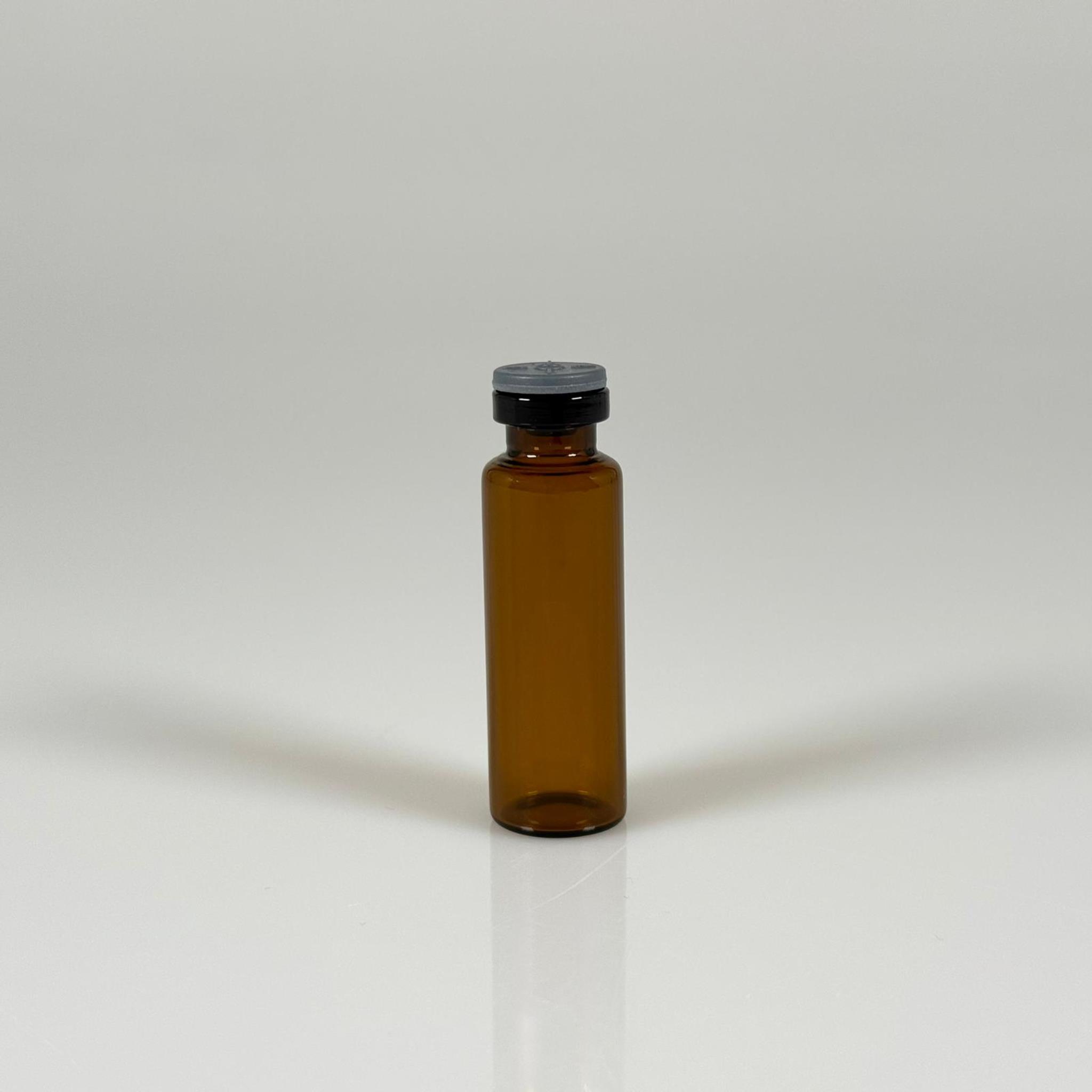 5 ML vial flakon şişe - 13 ağız 5 cc amber cam ilaç şişesi + kauçuk butil enjektör tıpası