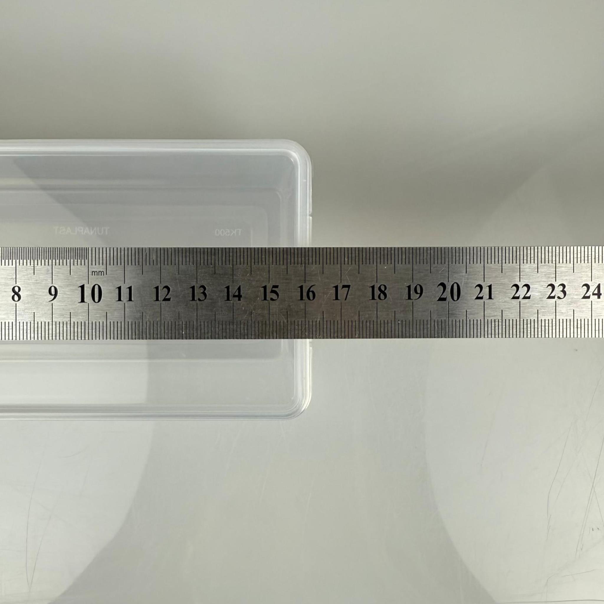 KOVA 500 CC ŞEFFAF DİKDÖRTGEN 16X8 CM - KENDİNDEN KİLİTLİ KAPAKLI - 0,5 LT ÇOK AMAÇLI SAKLAMA KABI -  BUZLUK KABI - BUZDOLABI İÇİN PLASTİK DÜZENLEYİCİ, KURABİYE KABI, BÖĞÜRTLEN AHUDUDU AMBALAJI, PETEK KOVAN BAL KUTUSU, HURMA KOVASI VB ALANLARDA KULLANILABİLİR.