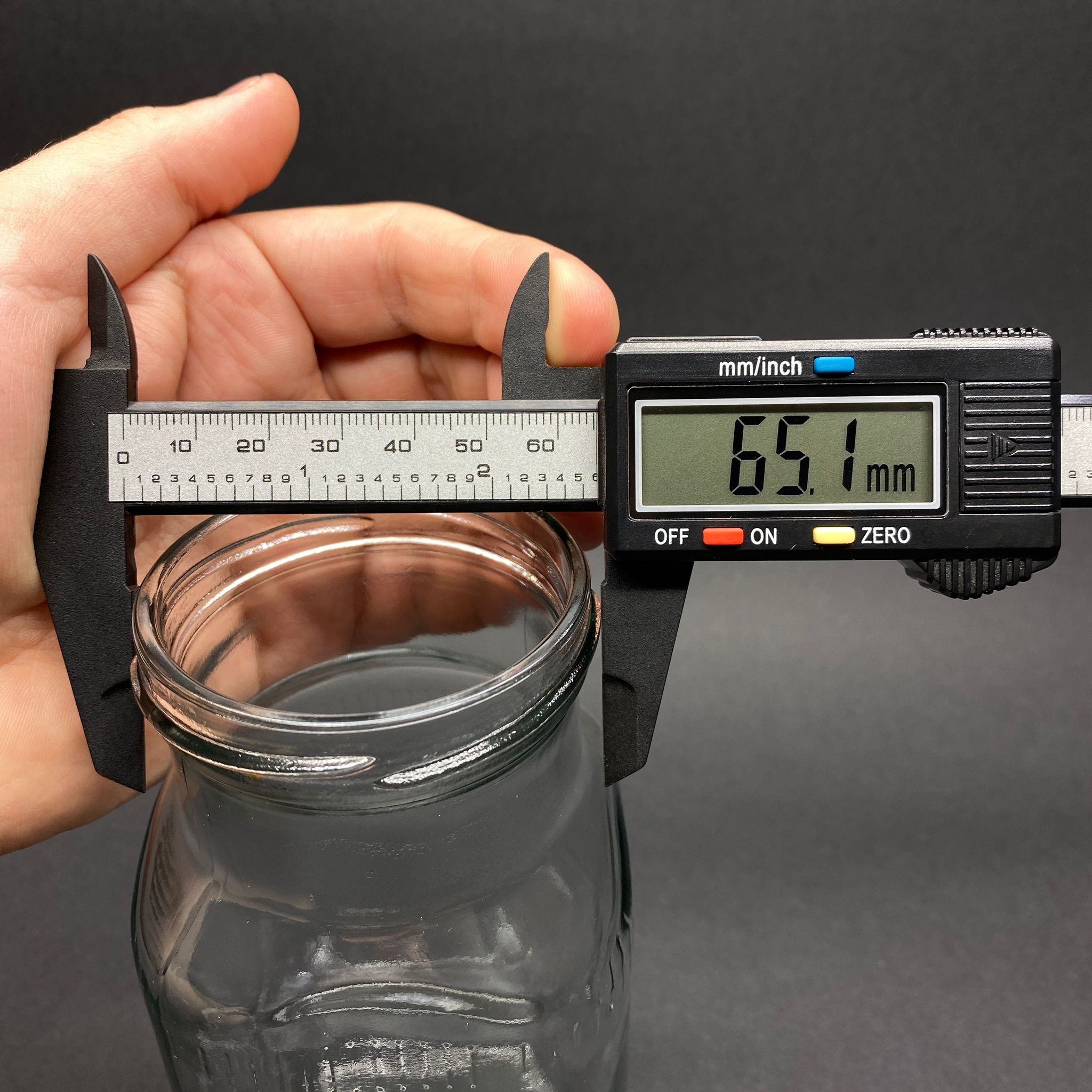 580 CC CAM KARE KAVANOZ KAPAKSIZ 66 AĞIZ - 580 ML KÖŞELİ KAVANOZ