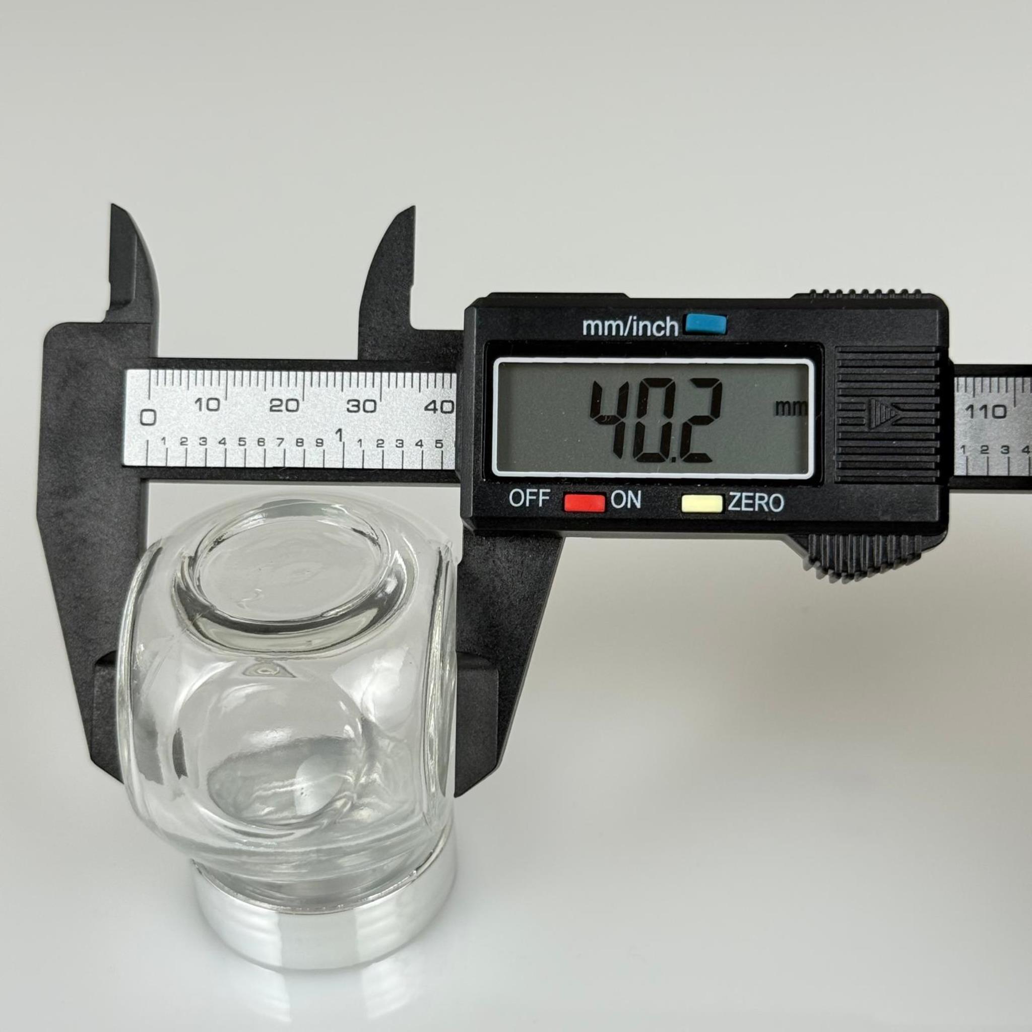40 CC YATIK KAVANOZ - GÜMÜŞ KAPAKLI - 40 ML ÇİFT DİPLİ MİNİ BAHARAT KAVANOZU