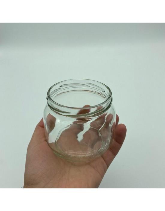 400 CC BASIK CAM KAVANOZ KAPAKSIZ (82 AĞIZ) - 400 ML CAM KESTANE ŞEKERİ KAVANOZU - ŞİŞECAM ÜRÜN KODU: 103340
