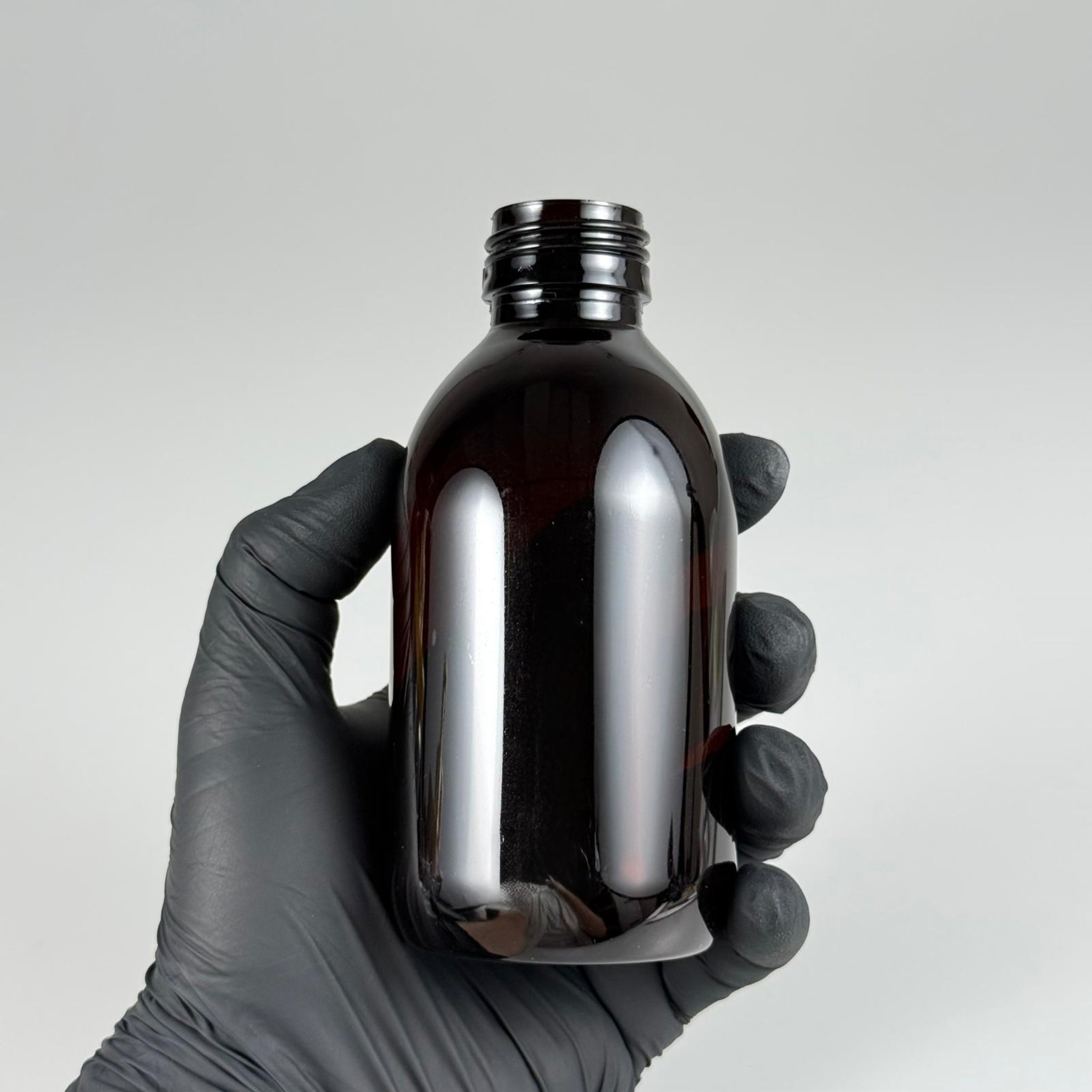 200 CC AMBER PET ECZA ŞİŞESİ - 28 AĞIZ KAPAKSIZ - 200 ML KAHVERENGİ PLASTİK ŞURUP ŞİŞESİ (21 GR)
