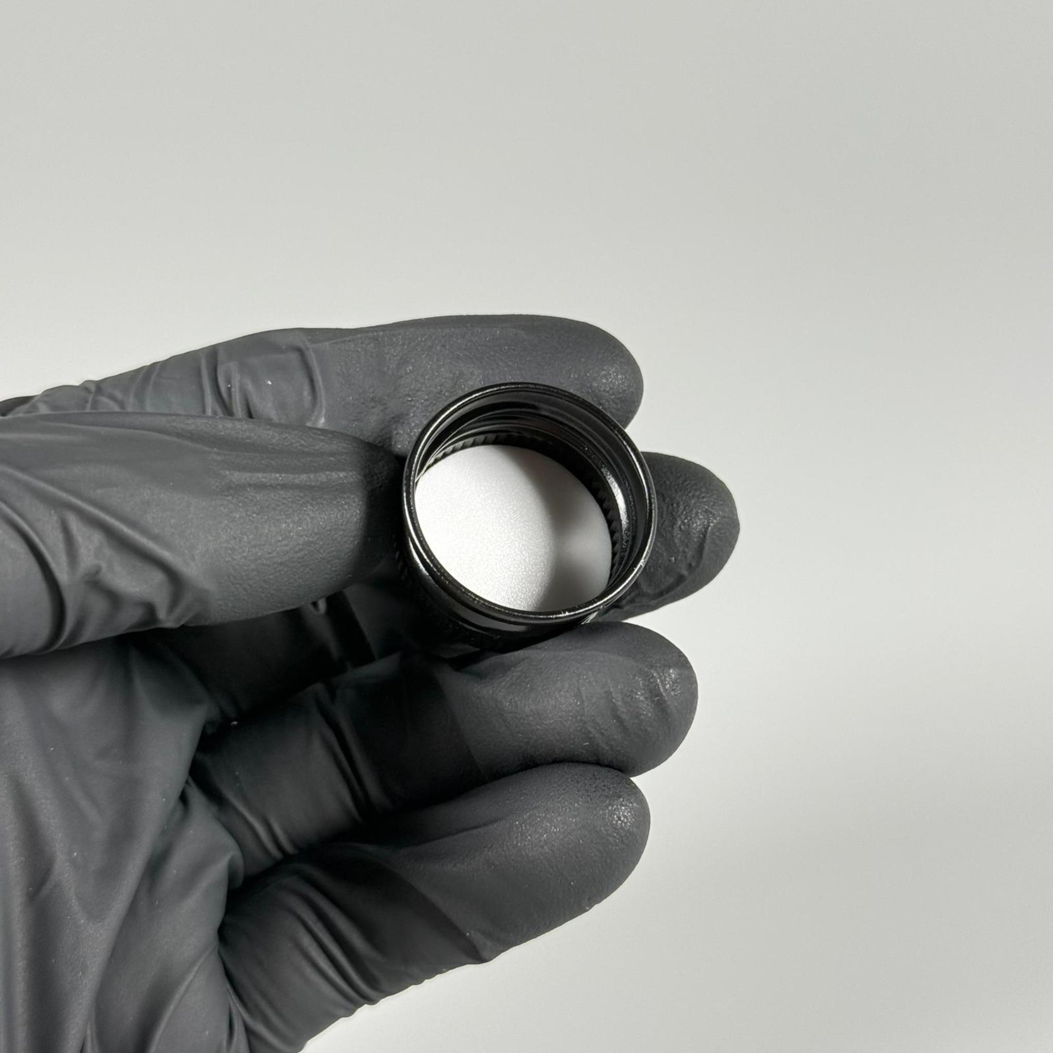 24 MM VİDALI METAL ALÜMİNYUM SİYAH KAPAK