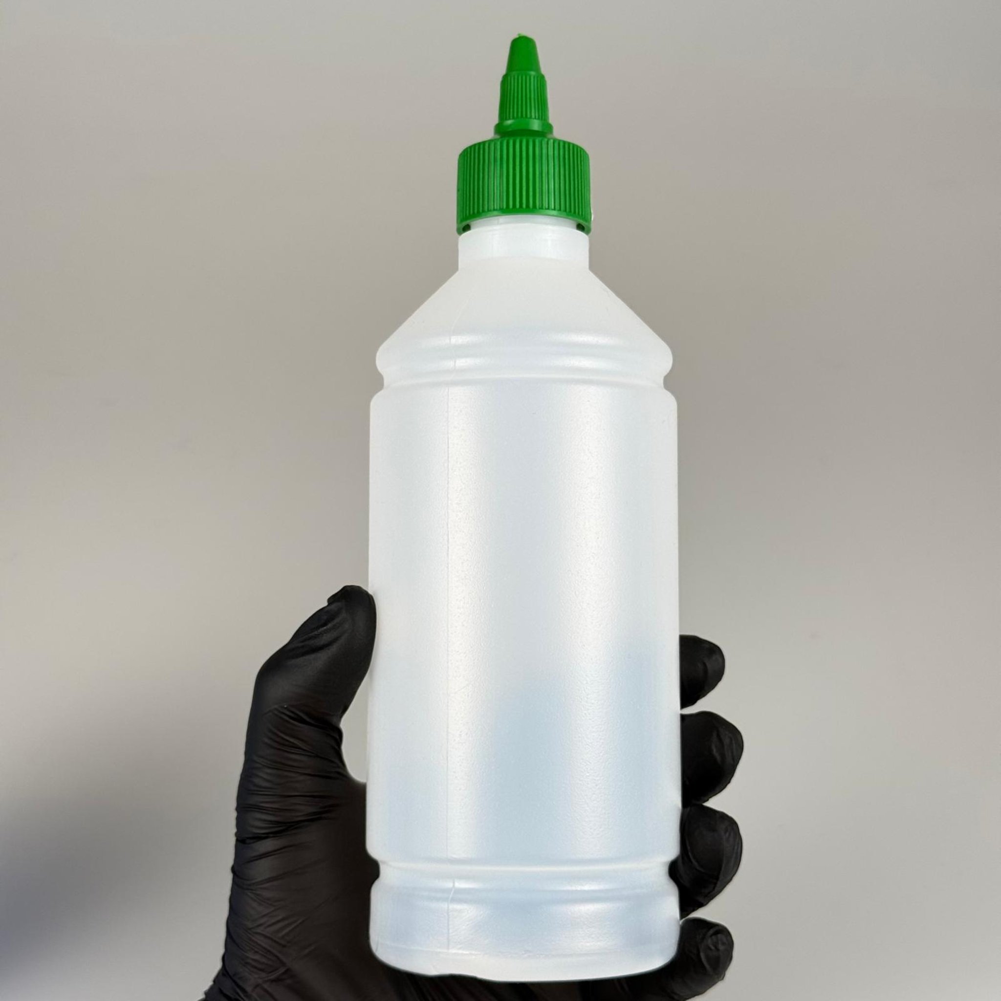 ZEYTİNYAĞI, SOS, ACI SOS, SİRKE, SRIRACHA VB BOŞ ŞİŞELERİ - YEŞİL SİVRİ TWİST AKITICI KAPAK + 500 ML NATÜREL POLİETİLEN PLASTİK ŞİŞE TAKIM