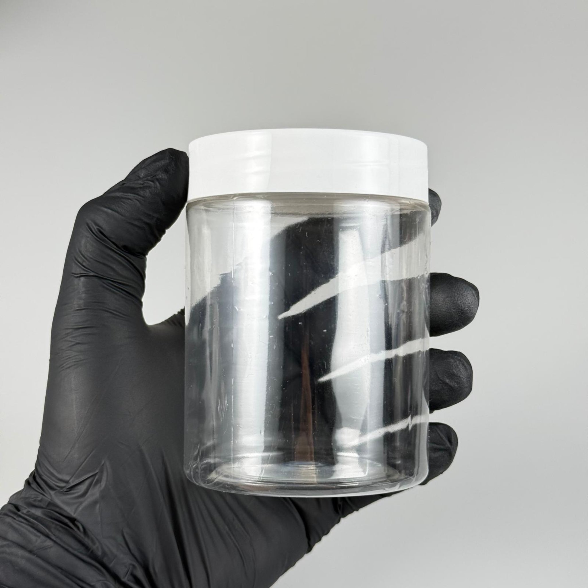 250 CC SİLİNDİR PET KAVANOZ + BEYAZ PLASTİK KAPAKLI + KENDİNDEN YAPIŞKANLI KÖPÜK CONTALI TAKIM - 250 ML PLASTİK KAVANOZ