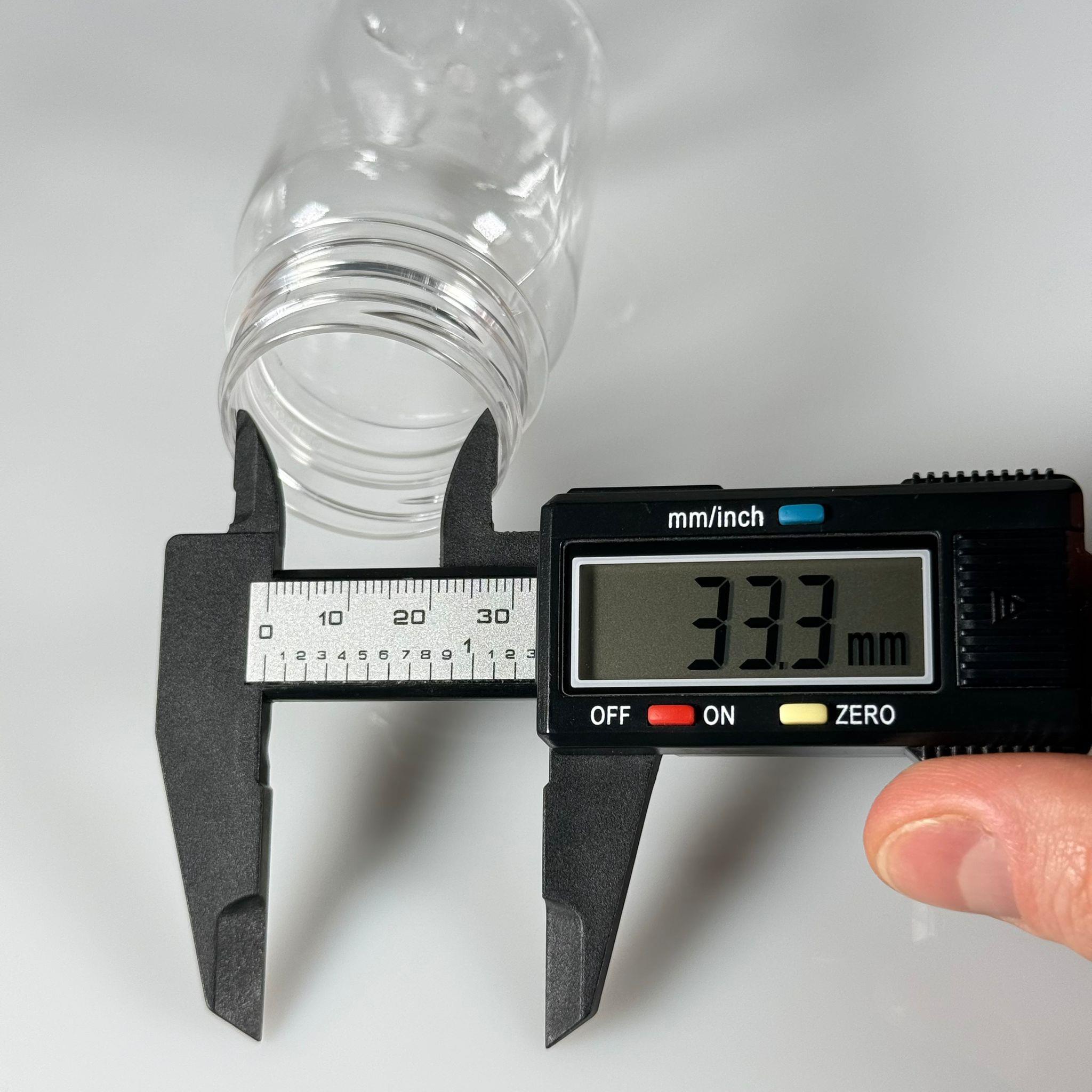 100 CC SİLİNDİR PET ŞİŞE (15,6 GR) - 38 MM GENİŞ AĞIZLI KAPAKSIZ - 100 ML PLASTİK BOŞ ŞİŞELER