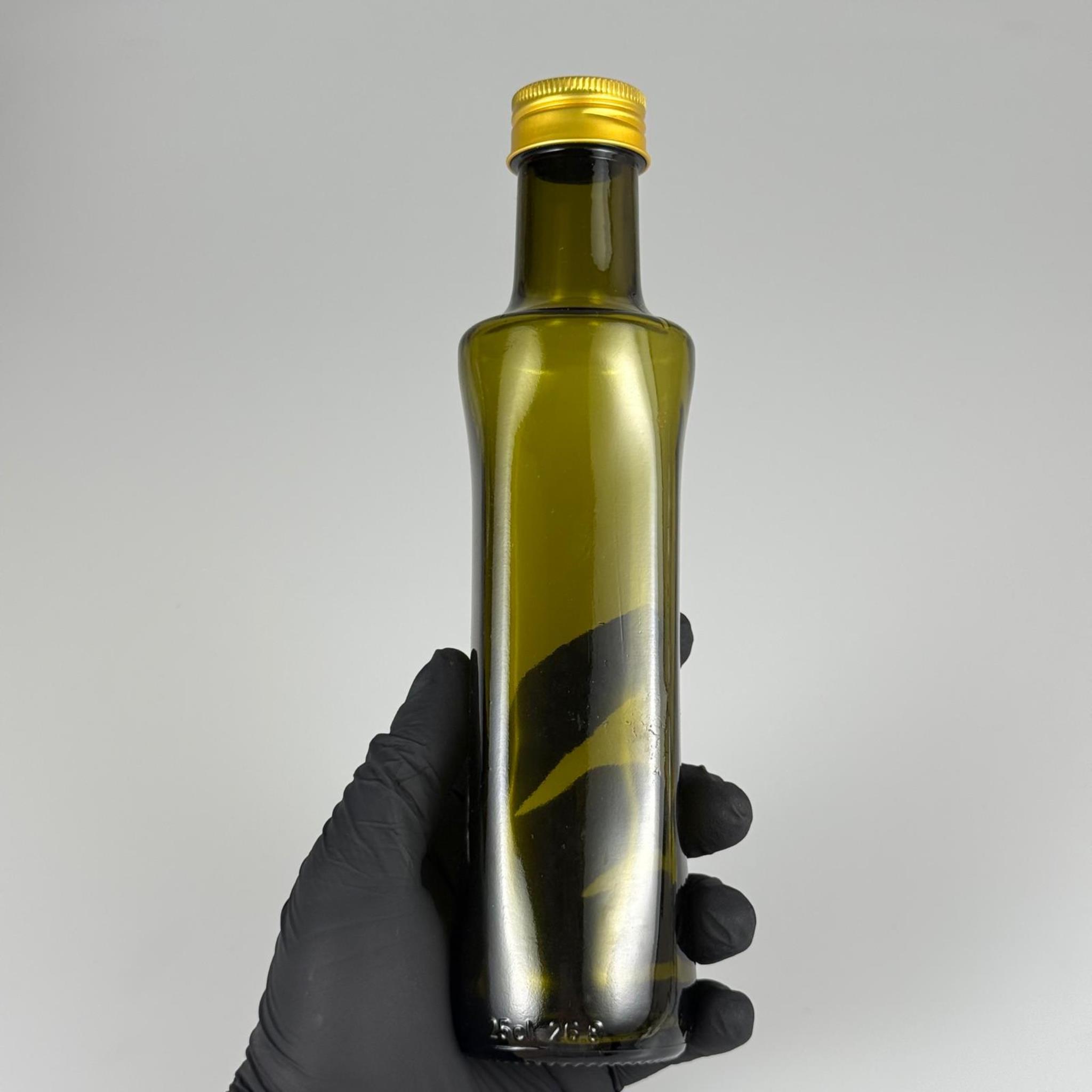 250 CC YEŞİL GEOLİVE CAM ŞİŞE - GOLD ALÜMİNYUM KAPAKLI - 250 ML OVAL ŞİŞE - GEOLİVE ŞİŞE 250 ML - zeytinyağı için renkli cam şişeleri