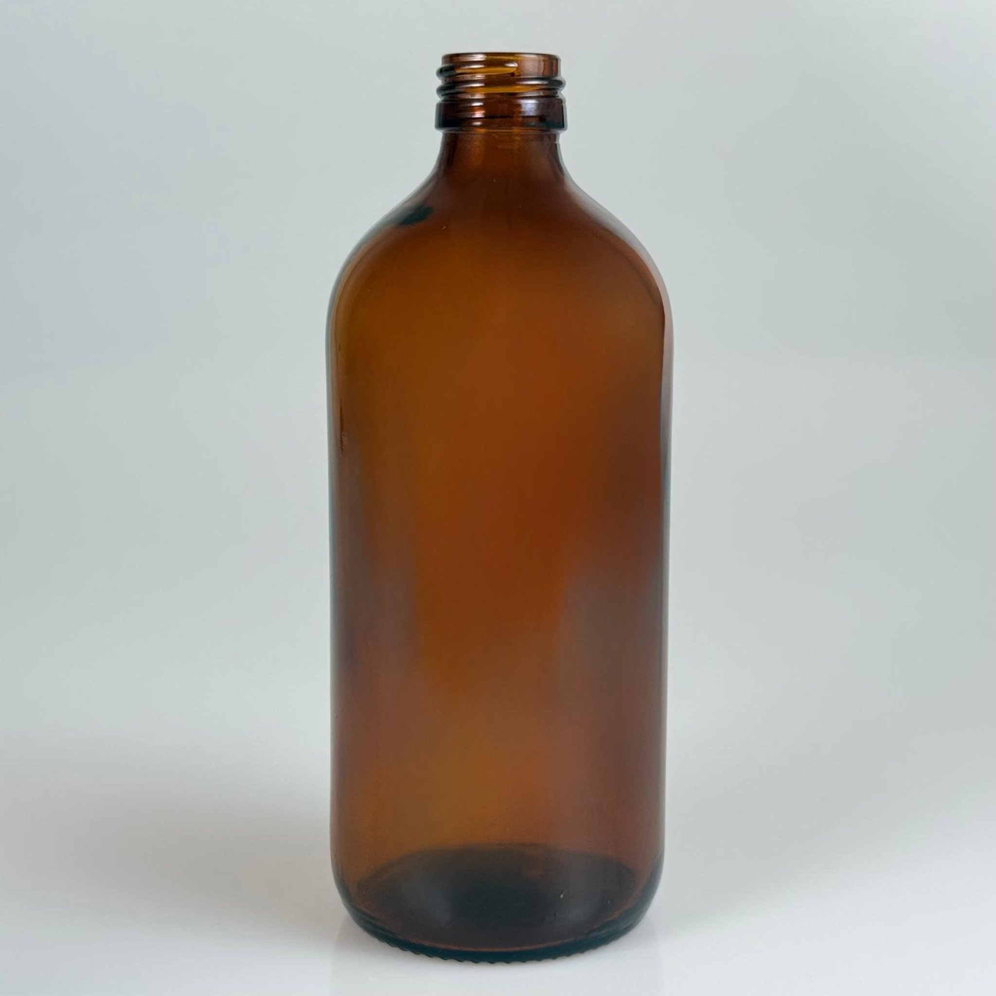 500 CC AMBER TOMBUL CAM ŞİŞE KAPAKSIZ (28 AĞIZ) - 500 ML CAM ŞİŞE - KAHVERENGİ