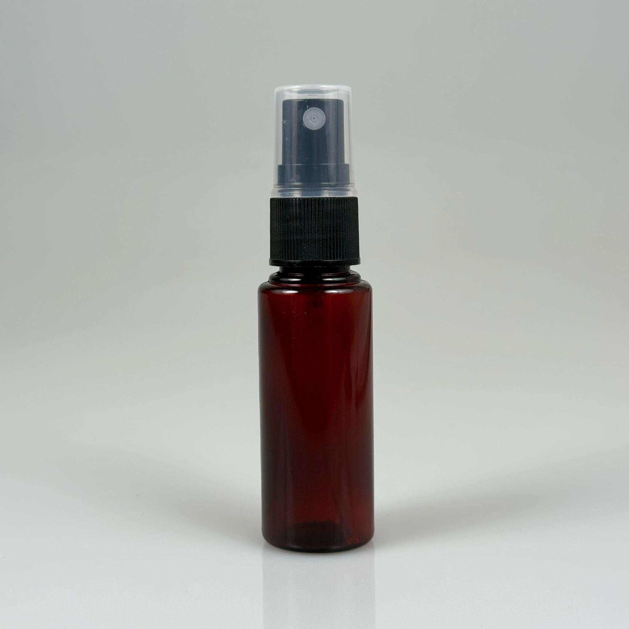 25 CC AMBER PET ŞİŞE - SİYAH SPREYLİ TESTER 25 ML PLASTİK ŞİŞE