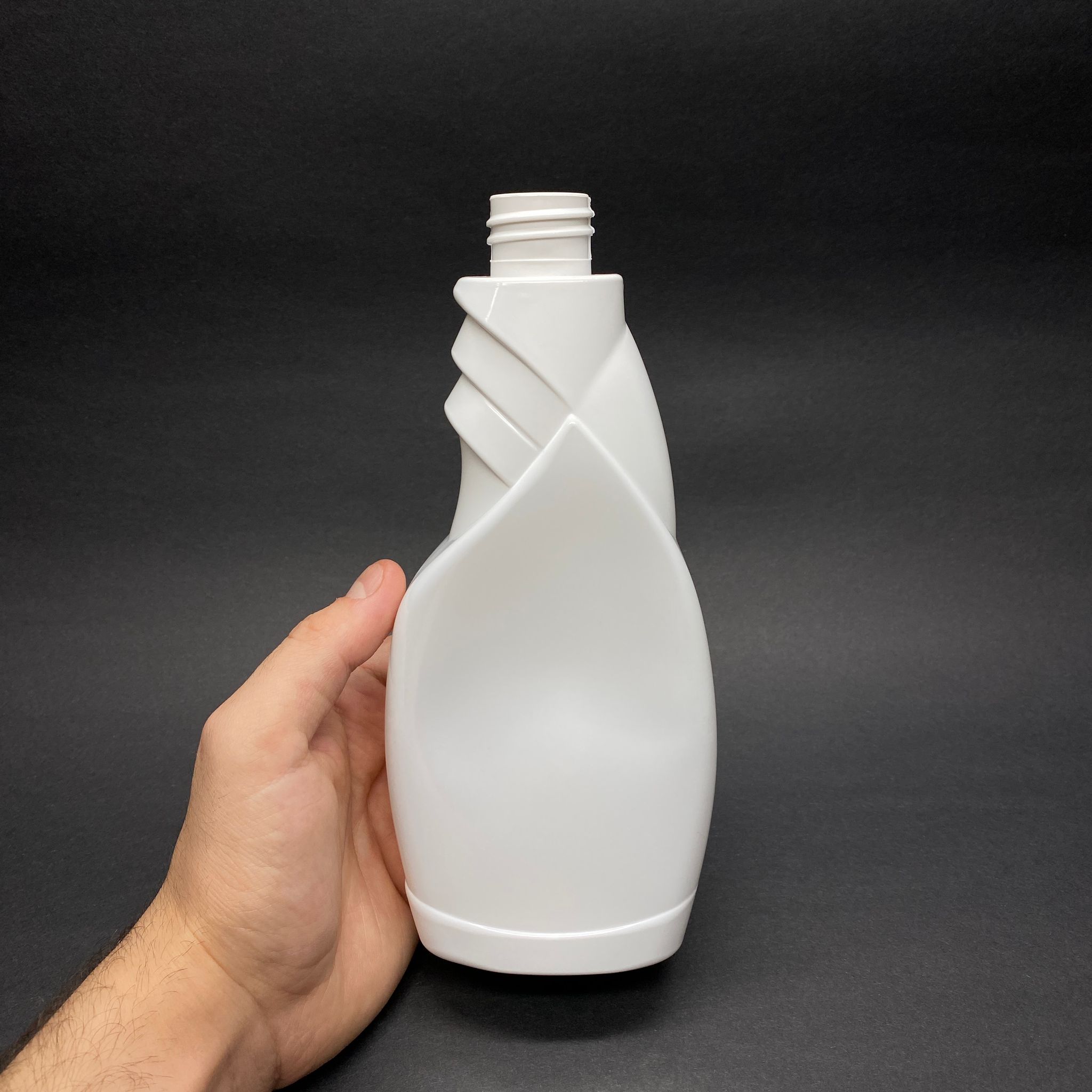 450 CC BEYAZ YASSI PET ŞİŞE KAPAKSIZ (28 AĞIZ) - 450 ML BOŞ CAM SİL ŞİŞESİ - YASSI CAMSİL ŞİŞESİ