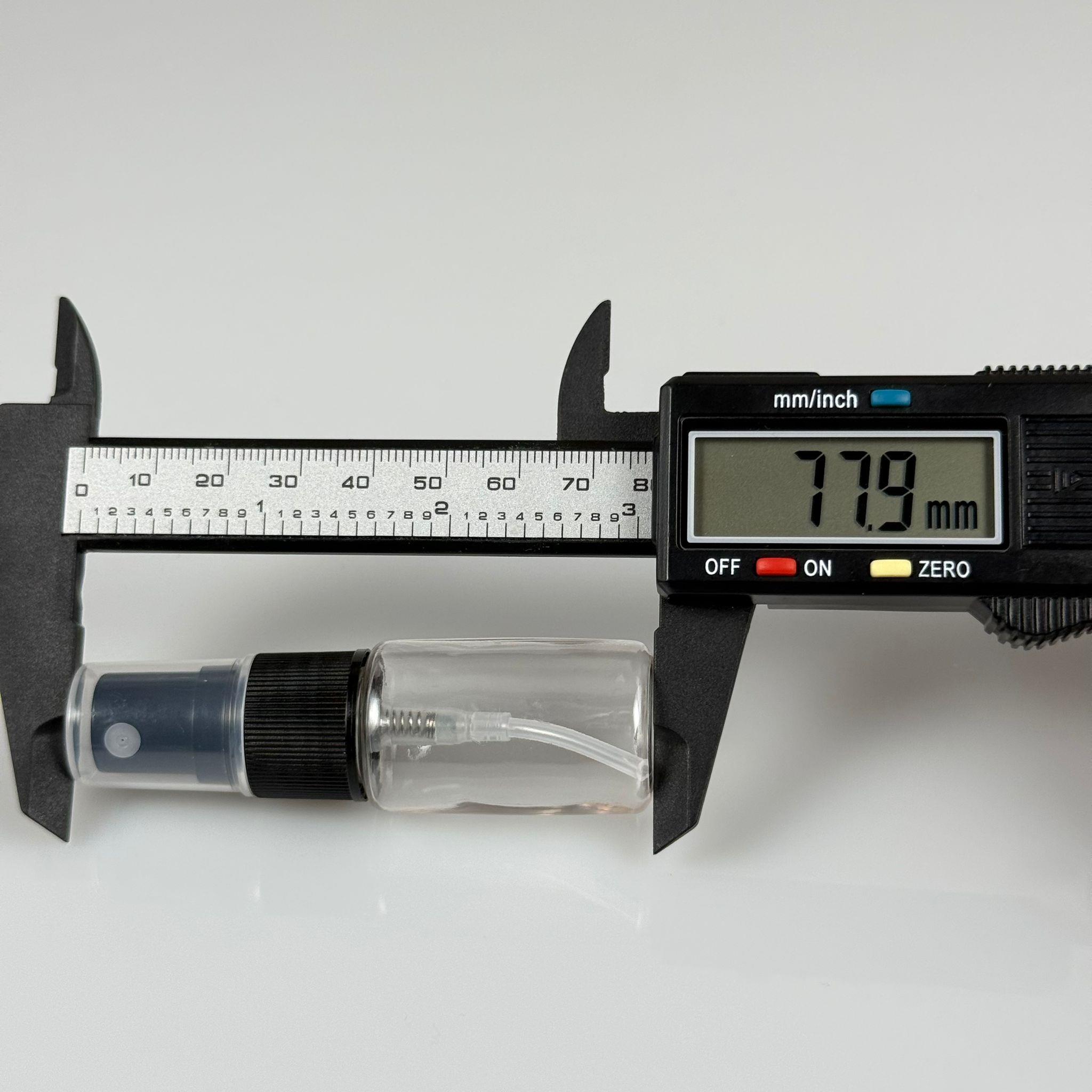 10 CC ŞEFFAF PET ŞİŞE - SİYAH SPREYLİ TESTER 10 ML PLASTİK ŞİŞE