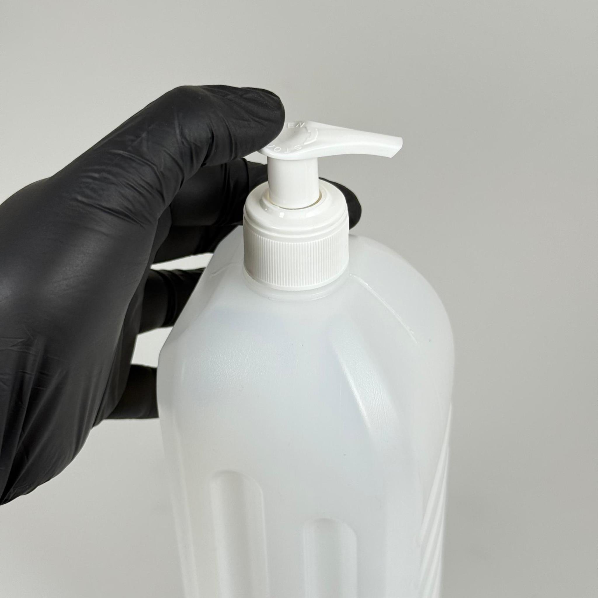 1000 CC DEZENFEKTAN BİDONU - BEYAZ POMPALI - 1 LİTRE BEYAZ BOŞ DEZENFEKTAN BİDONU