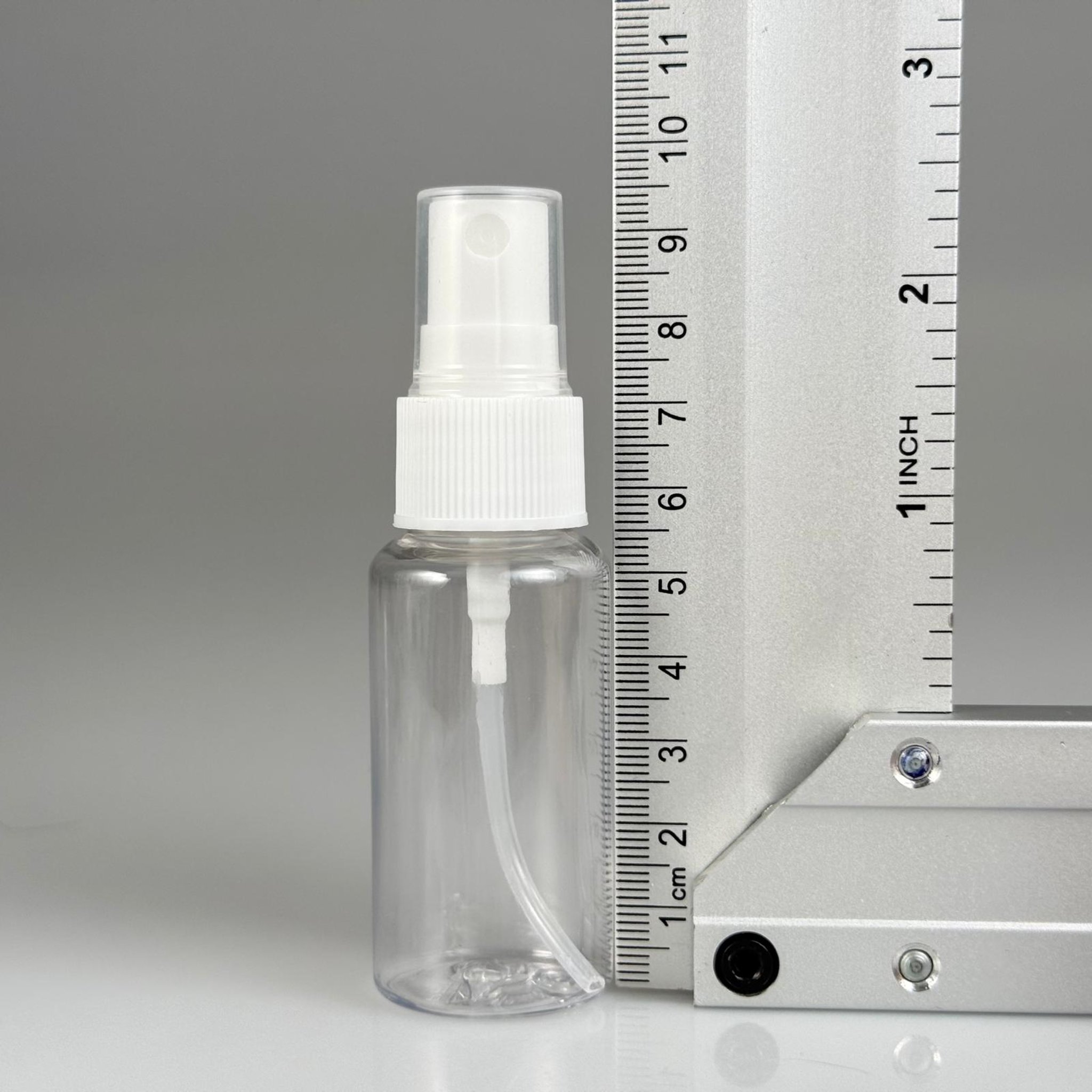 SPREYLİ MİNİ BOŞ PET ŞİŞE 30 ML - 30 CC ŞEFAF (8 GR) PET ŞİŞE + BEYAZ SPREY