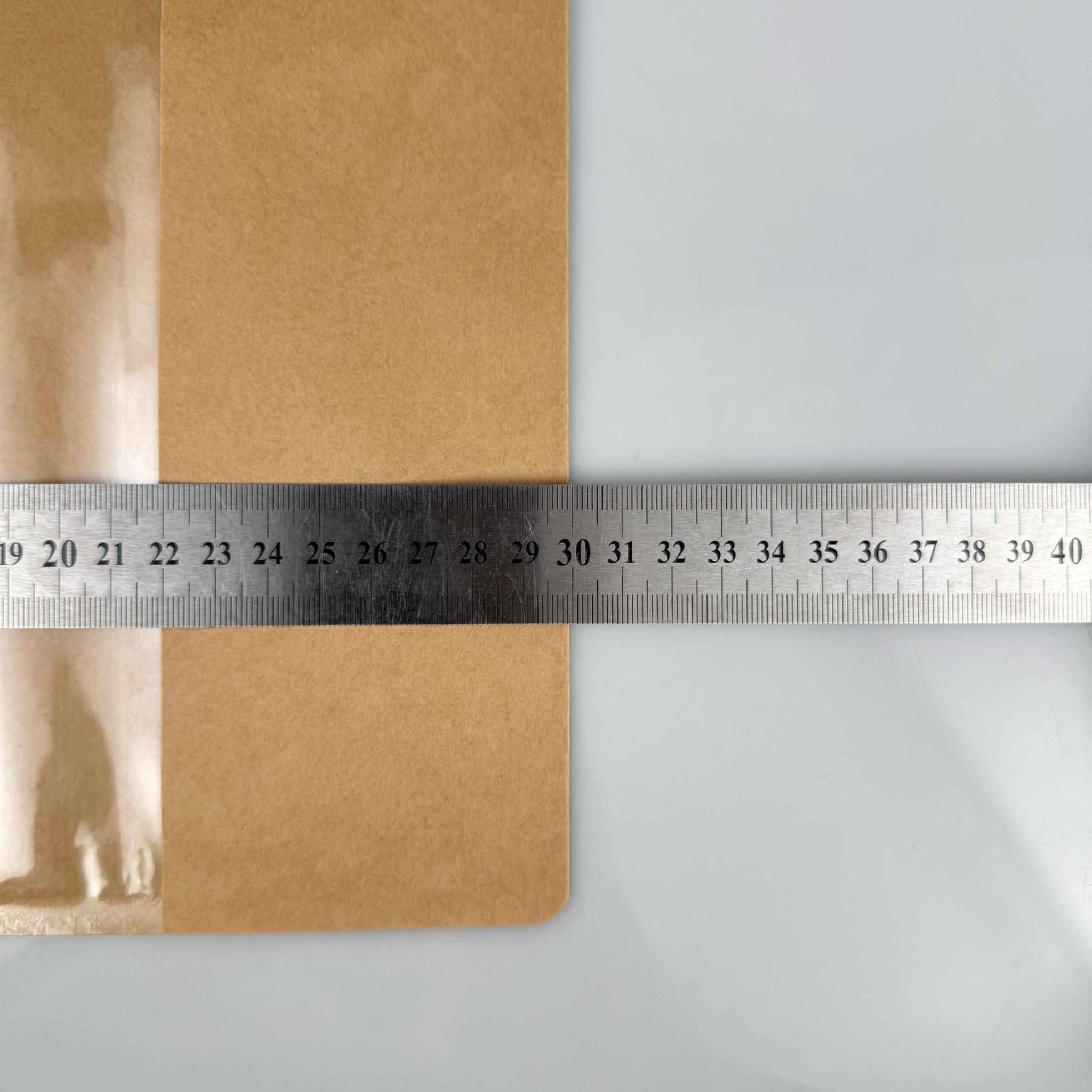 DOYPACK PENCERELİ - KRAFT AMBALAJ 21 X 31 CM - 1000 GRAM - ÇEREZ, KURU KAHVE, KURUYEMİŞ, AKTAR VB İÇİN ÇITÇITLI KİLİTLİ KESE, KRAFT TORBA, ÇEREZLİK