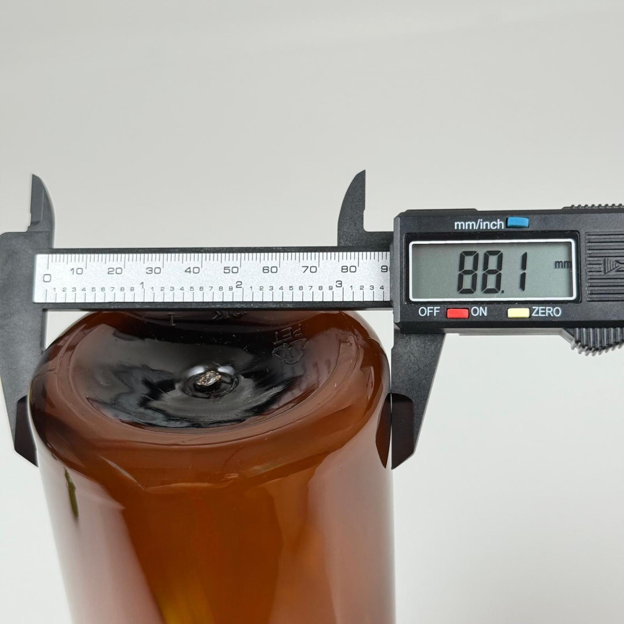 950 CC AMBER SERT PLASTİK ŞİŞE KAPAKSIZ (28 AĞIZ) - KALIN (45 GR)