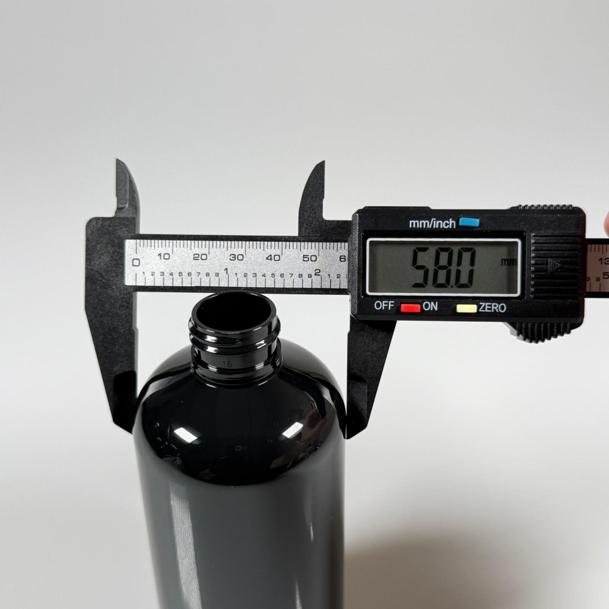 250 CC SİYAH PLASTİK ŞİŞE ZEYNEP MODEL KAPAKSIZ (24 AĞIZ) - 250 ML TOMBUL PET ŞİŞE