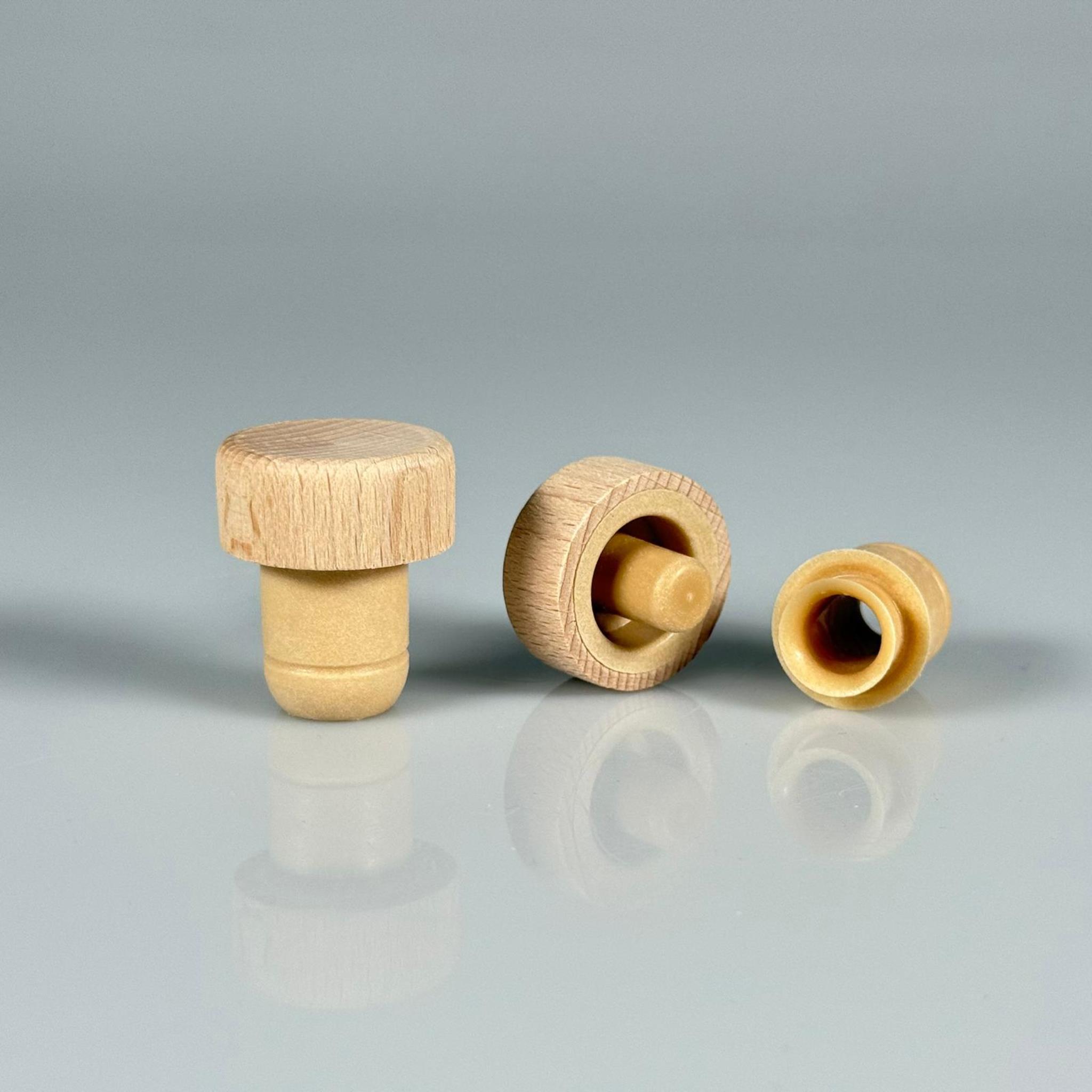 AHŞAP MANTAR  TIPA - YAĞDANLIK AKITICILI MANTAR TIPA - CAM ŞİŞE TIPASI