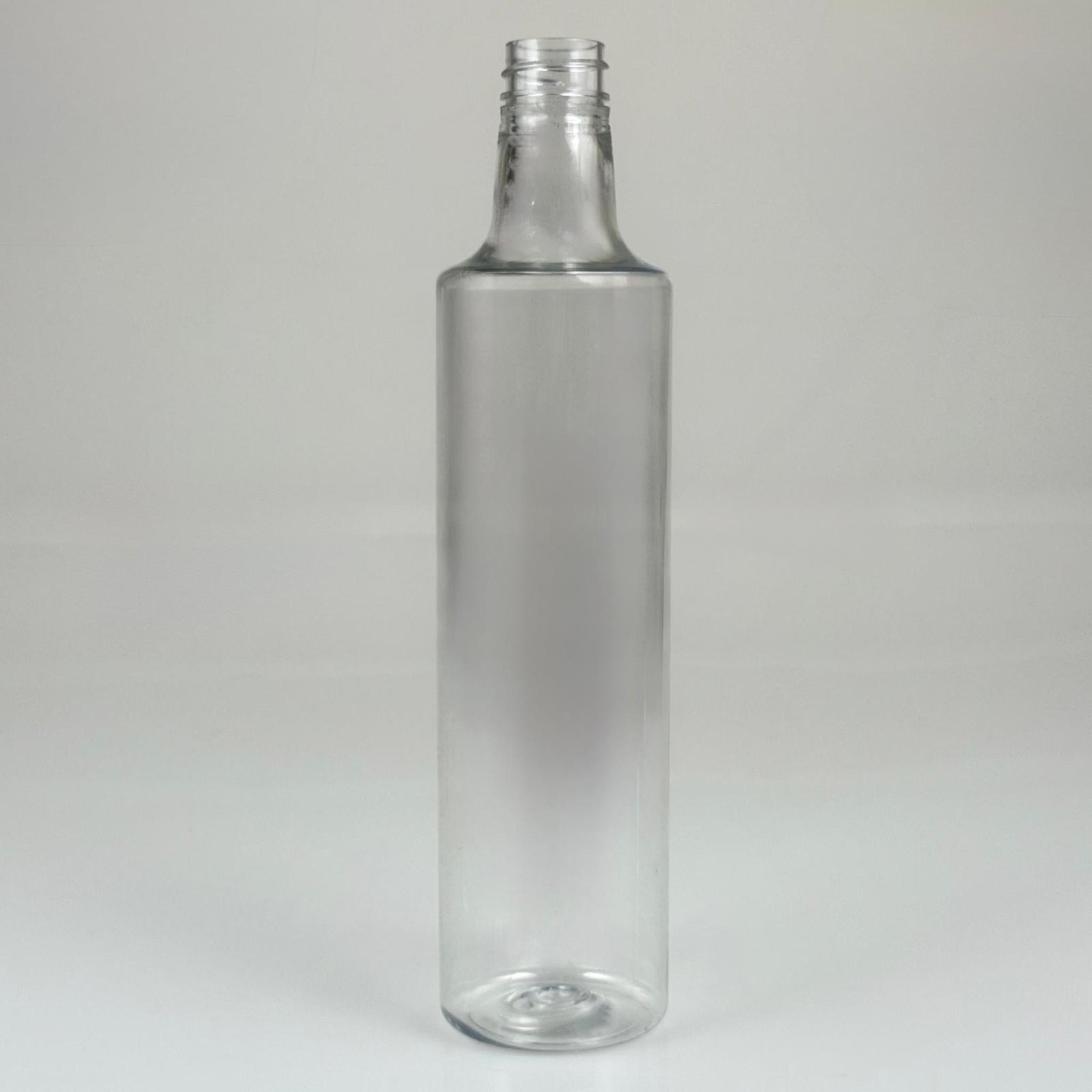 500 CC DORİKA SİLİNDİR PET ŞİŞE - 28 AĞIZ KAPAKSIZ -  (60 GR) CAM GÖRÜNÜMLÜ SERT KALIN KIRILMAZ 500 ML SİLİNDİR PLASTİK ŞİŞE