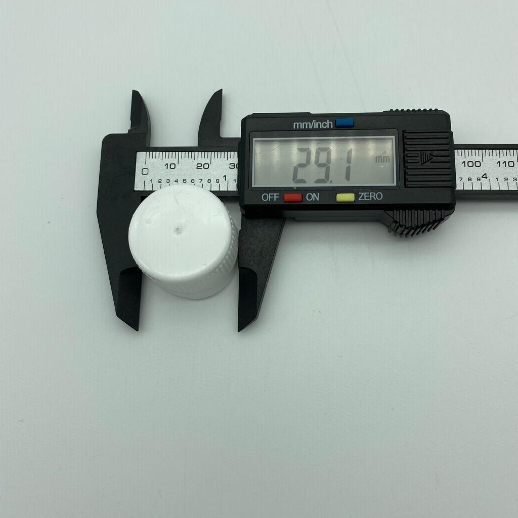 28 MM MEŞRUBAT KAPAĞI BEYAZ - KOLA VE MEŞRUBAT ŞİŞELERİ İÇİN PLASTİK KAPAK