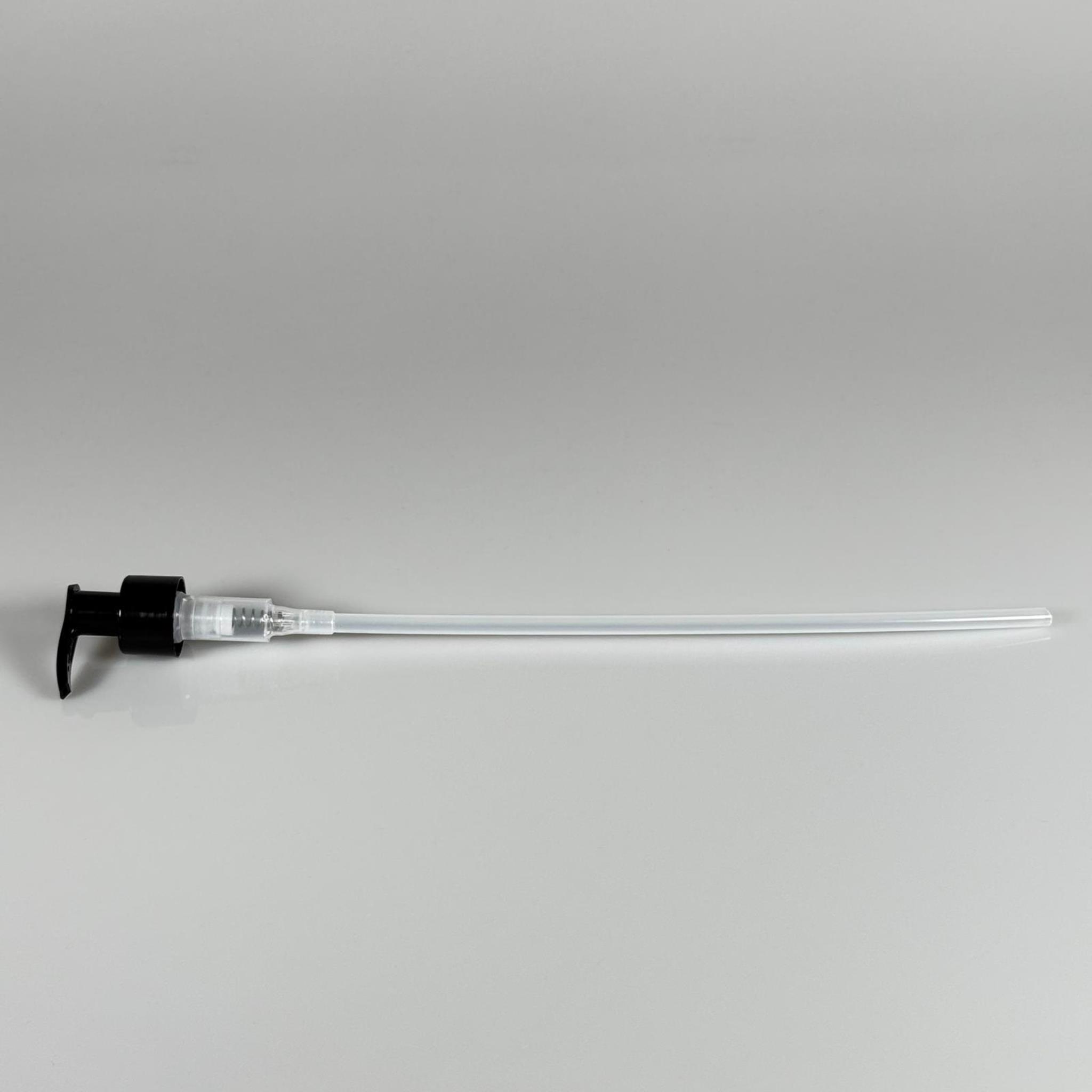 24 MM POMPA KİLİTLİ SİYAH - SIVI SABUN POMPASI - UZUN HORTUMLU (30 CM)