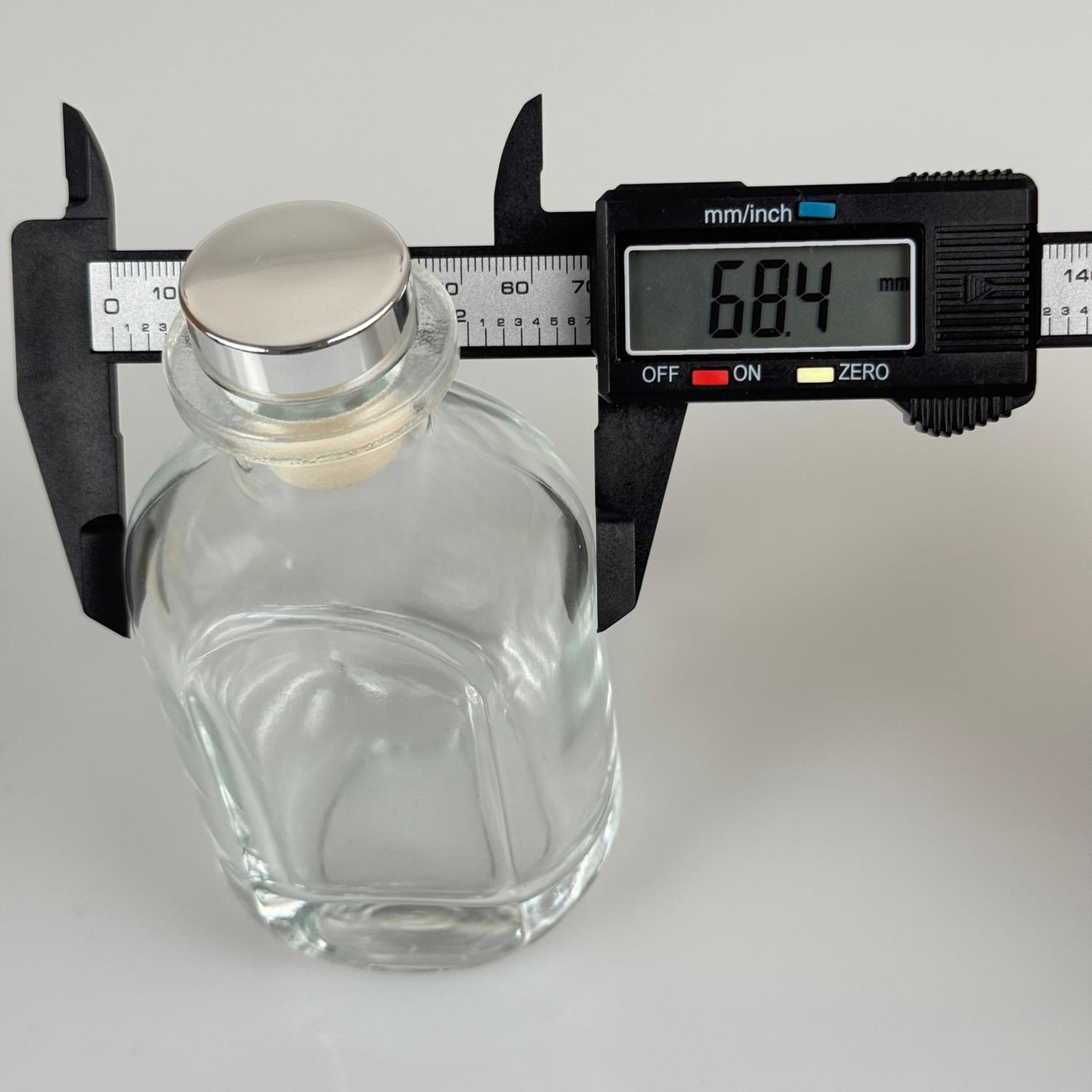 150 CC CAM BAMBU ODA KOKUSU ŞİŞESİ - 150 ML DİFFUSER CAM ŞİŞE + GÜMÜŞ MANTAR TIPA