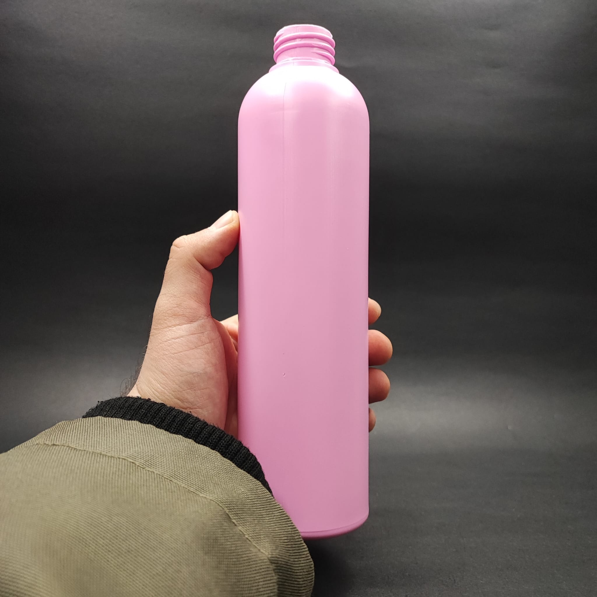 500 CC PEMBE POLİETİLEN PE ŞAMPUAN ŞİŞESİ - 28 AĞIZ KAPAKSIZ - 500 ML PE ŞAMPUAN ŞİŞESİ