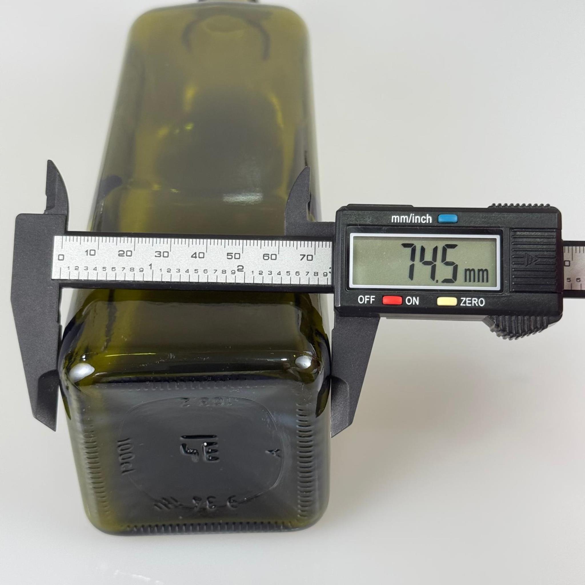 1000 CC YEŞİL MARASKA CAM ŞİŞE - GOLD METAL ALÜMİNYUM KAPAKLI - 1000 ML KÖŞELİ YAĞ ŞİŞESİ - SİRKE ŞİŞESİ