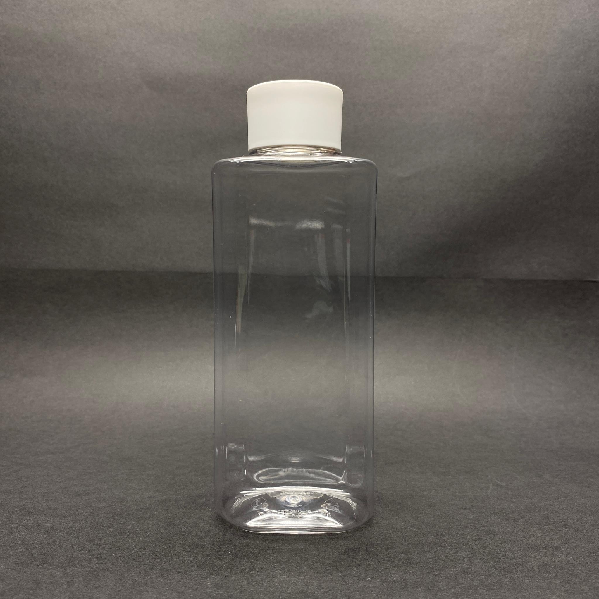 400 CC YASSI MODEL PET ŞİŞE - BEYAZ KOLONYA KAPAKLI TIPALI - 400 ML PLASTİK BOŞ KOLONYA ŞİŞESİ