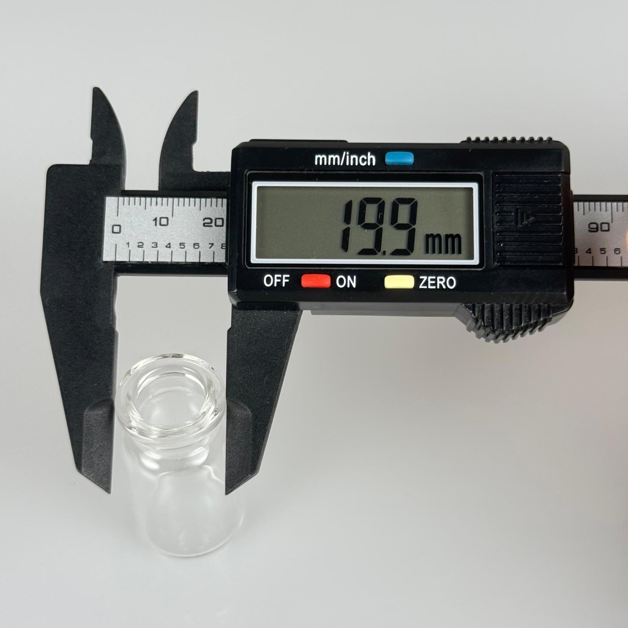 BOROSİLİKAT CAM ŞİŞE - 8 CC - 22x40 MM - ÇEKME CAM BORU FLAKON İNCE PENİSİLİN ŞİŞESİ  - AĞIZ ÇAPI 20 MM
