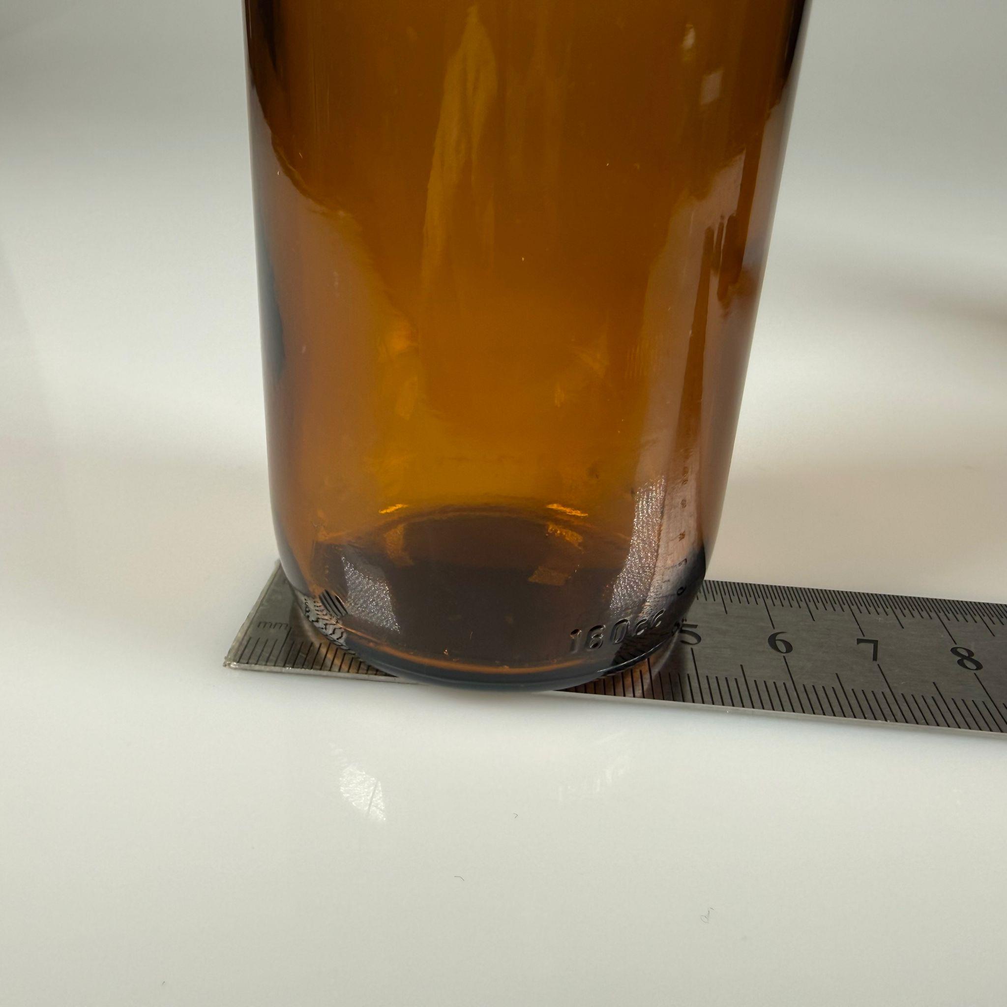 FLAKON ENJEKTÖR SERUM ŞİŞESİ - 160 ML ECZA CAM ŞİŞE + VİDALI DELİKLİ KAPAK (ELLE ÇEVİREREK KAPANIR) + KAUÇUK BUTİL TIPA TAKIM