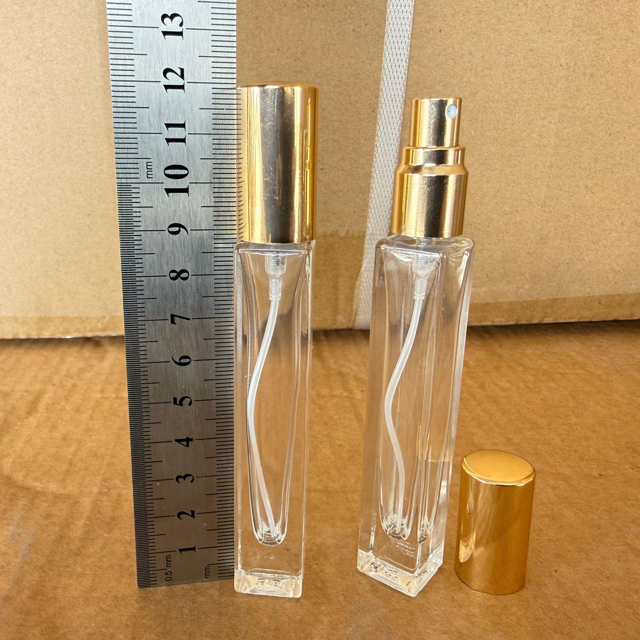 10 CC KARE KÖŞELİ DÜZ TESTER PARFÜM ŞİŞESİ - CAM KALEM PARFÜM ŞİŞESİ GOLD METAL SPREYLİ KAPAKLI TAKIM - 10 ML CAM TÜP PARFÜM ŞİŞESİ - VİDALI SPREY VALF TEKRAR DOLDURULABİLİR - HEDİYELİK CAM KOLONYA ŞİŞESİ - DÜĞÜN, NİŞAN, SÖZ, KINA, CENAZE, PROMOSYON İÇİN HEDİYELİK KOLONYA ŞİŞELERİ