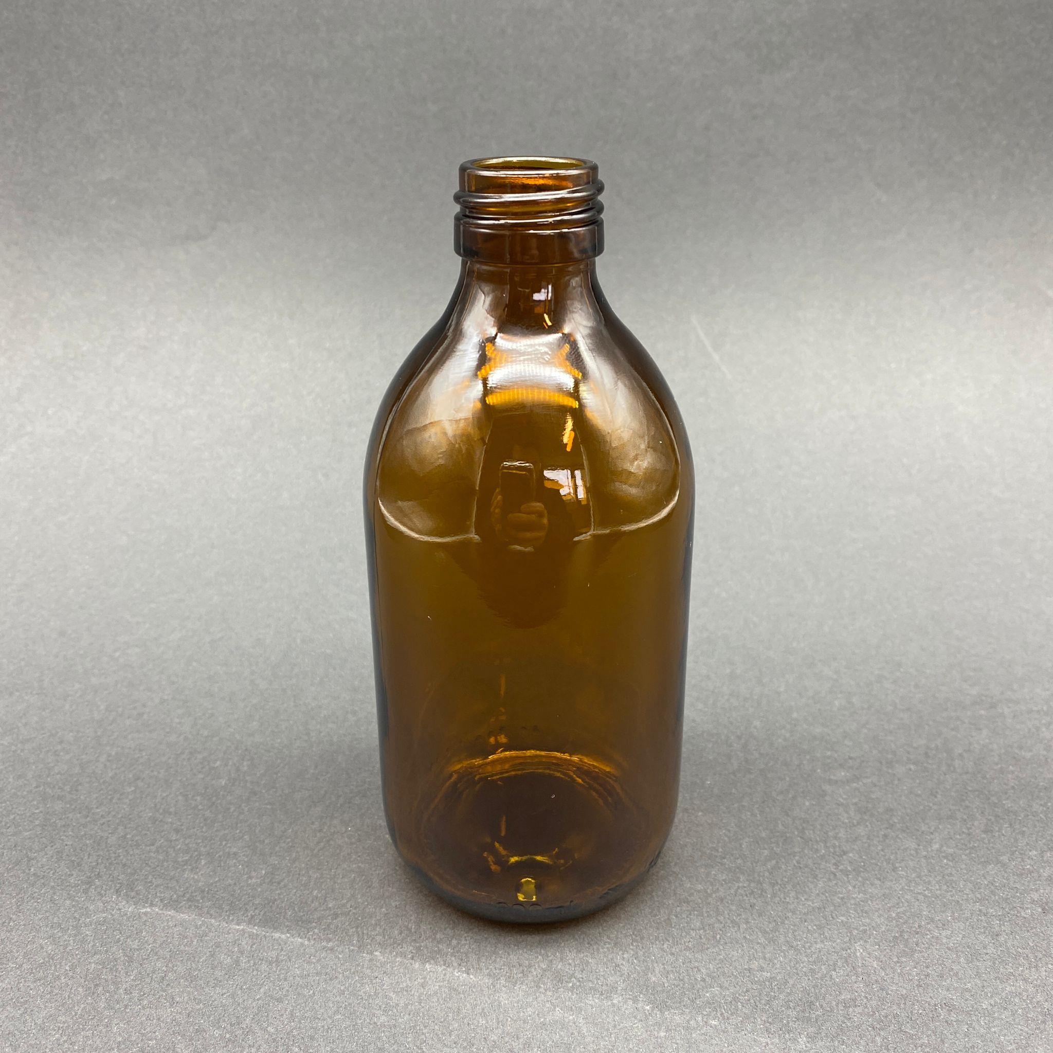 300 CC AMBER CAM ŞİŞE KAPAKSIZ (28 AĞIZ) - 300 ML CAM ECZA ŞİŞESİ  - KAHVERENGİ  ŞİŞECAM STOK KODU 716430