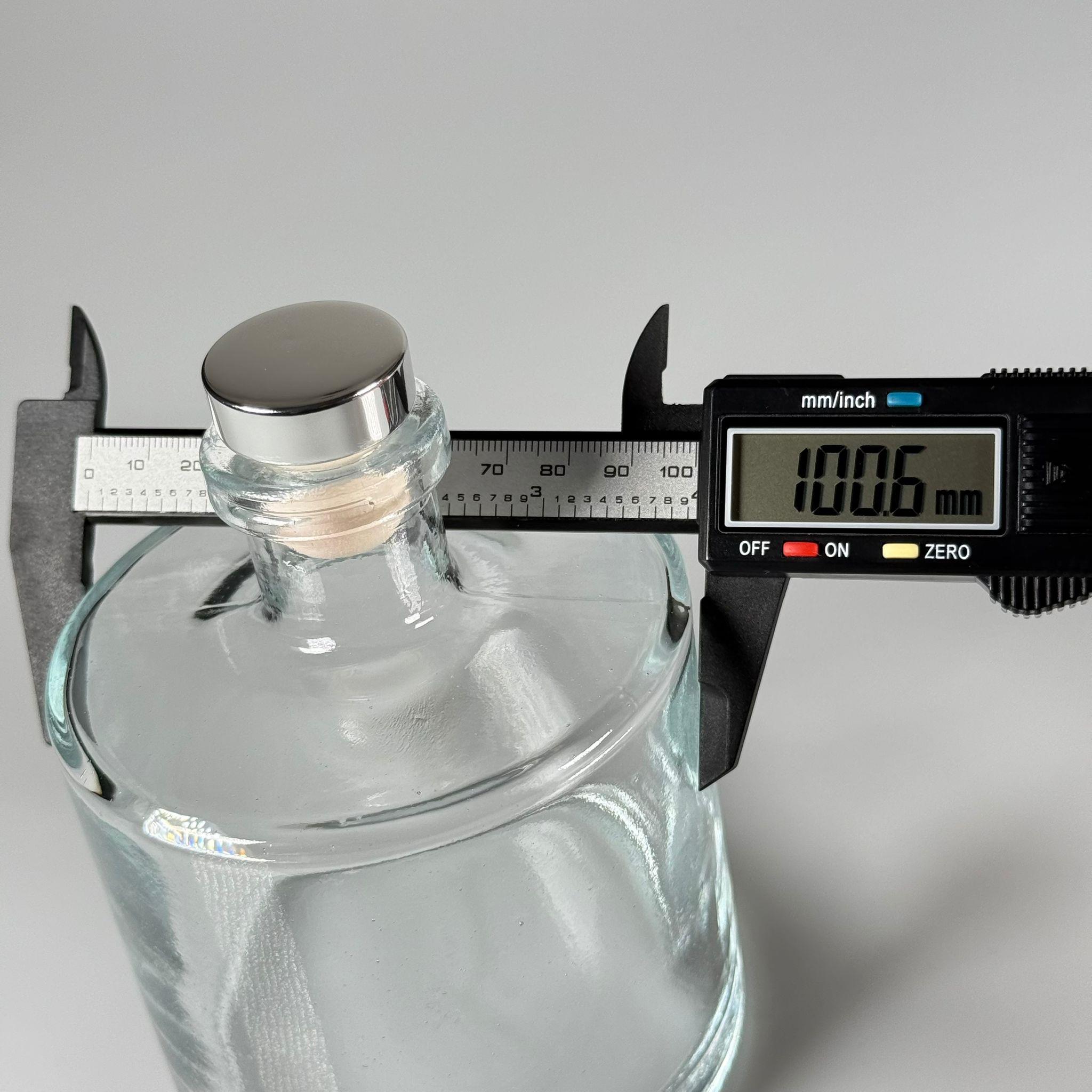 500 CC LÜX ŞİŞE - SİLİNDİR - 500 ML BÜYÜK BOY DİFFUSER ŞİŞE GÜMÜŞ MANTAR TIPALI