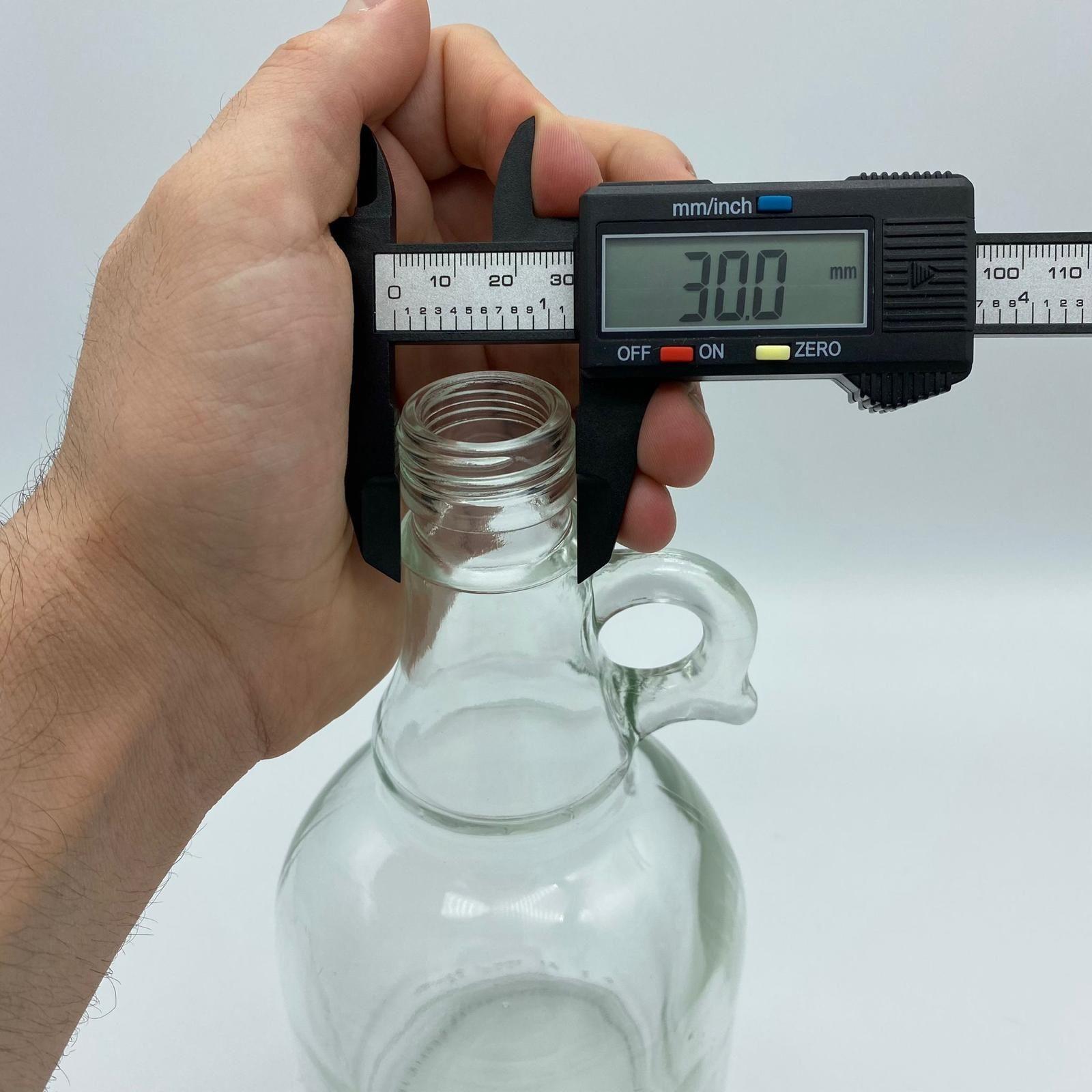 1000 CC ŞEFFAF CAM KULPLU GALON ŞİŞE KAPAKSIZ (31 AĞIZ) - 1000 ML KULPLU GALON - ŞİŞECAM ÜRÜN KODU: 190399