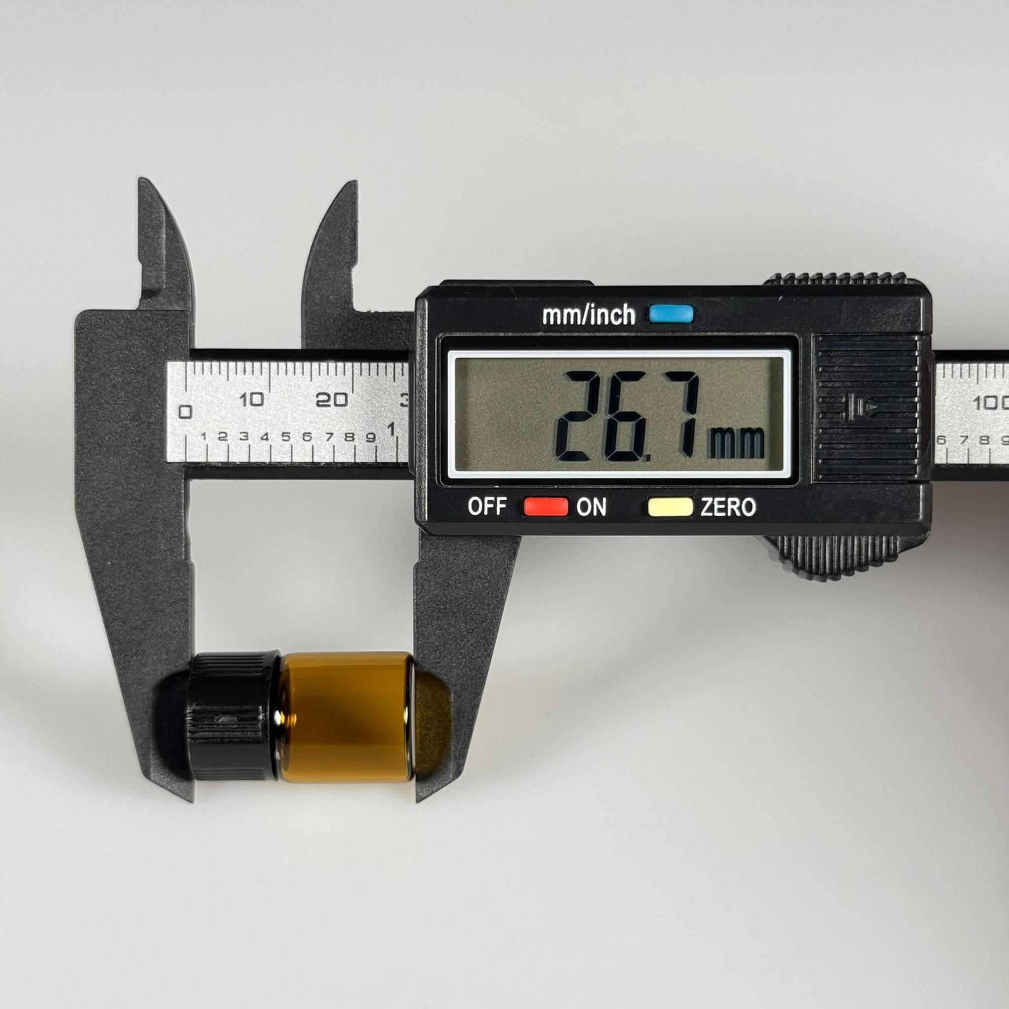 2 CC AMBER CAM ŞİŞE - SİYAH KAPAKLI - 2 ML KAPAKLI CAM ŞİŞE