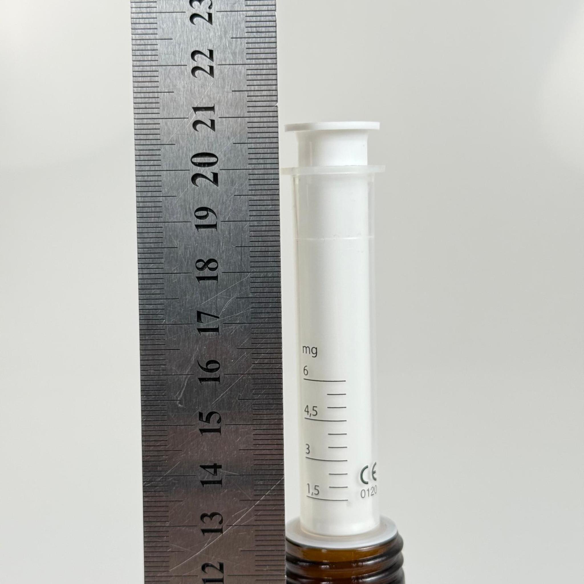 150 ML CAM ECZA ŞİŞESİ + 6 ML DOZAJ PİPETİ + DOZAJ TIPASI + CONTALI PLASTİK KAPAK TAKIM