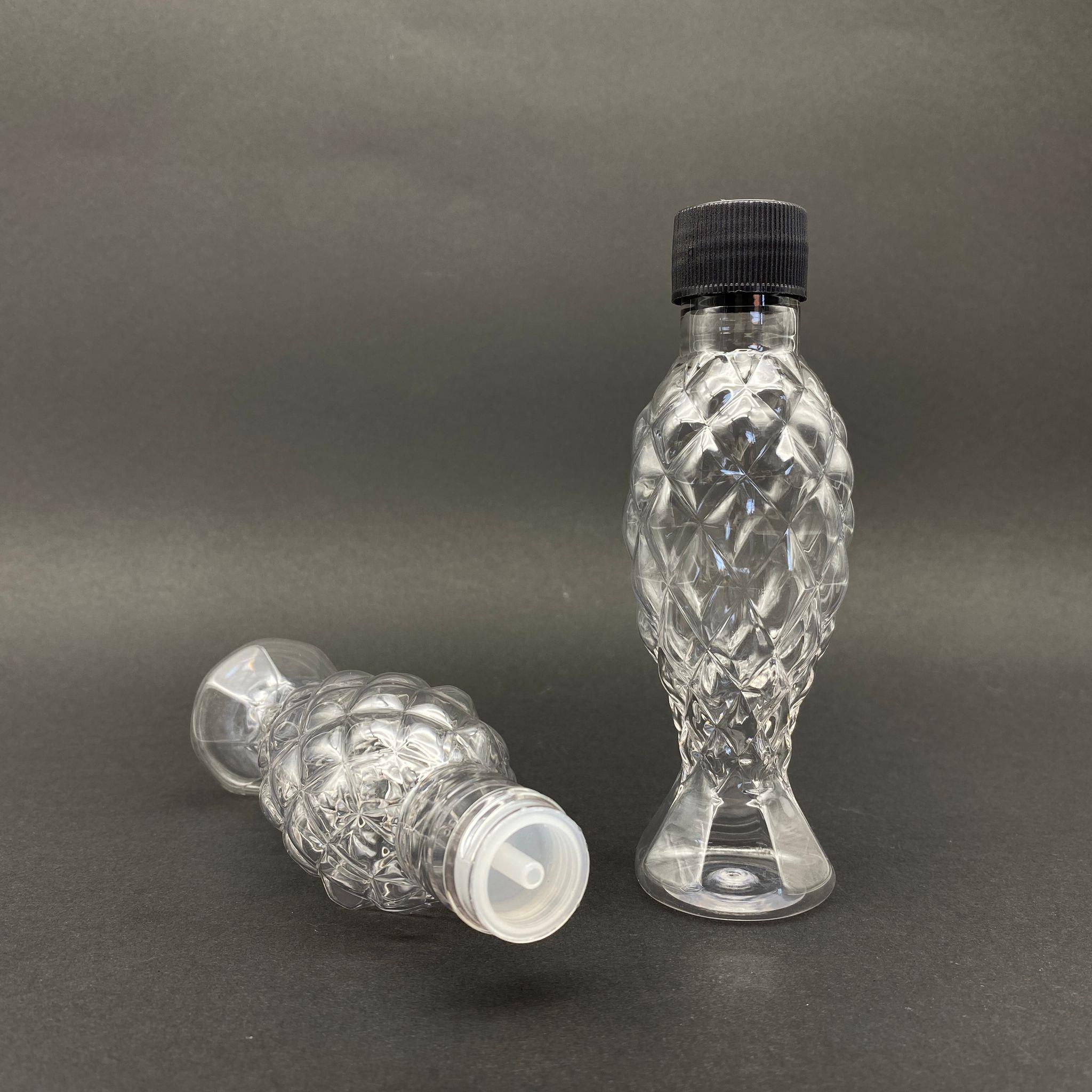 100 CC BALIKSIRTI ŞİŞE - SİYAH KAPAKLI - KOLONYA TIPALI - 100 ML PLASTİK KOLONYA ŞİŞESİ
