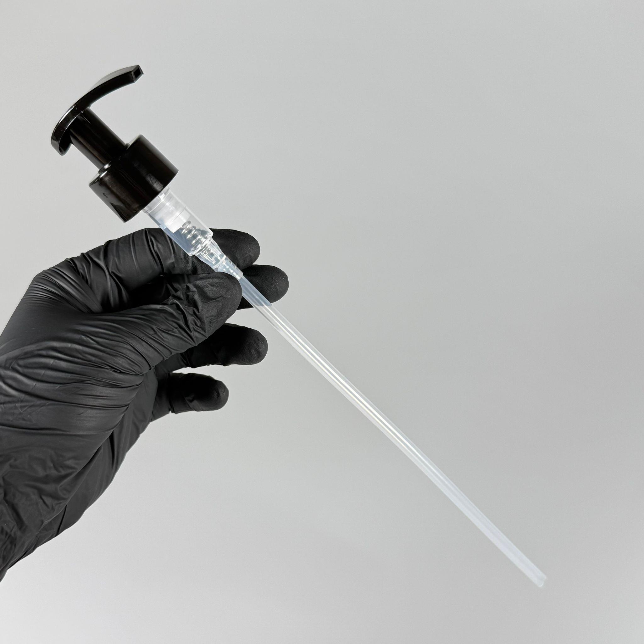 28 MM POMPA SİYAH VİDASIZ KİLİTLİ - DÜZ SIVI SABUN POMPASI