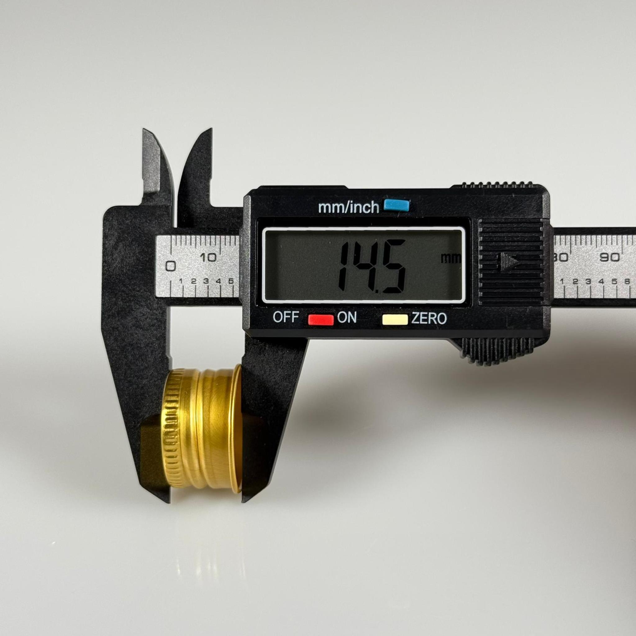 24 MM VİDALI METAL ALÜMİNYUM GOLD KAPAK