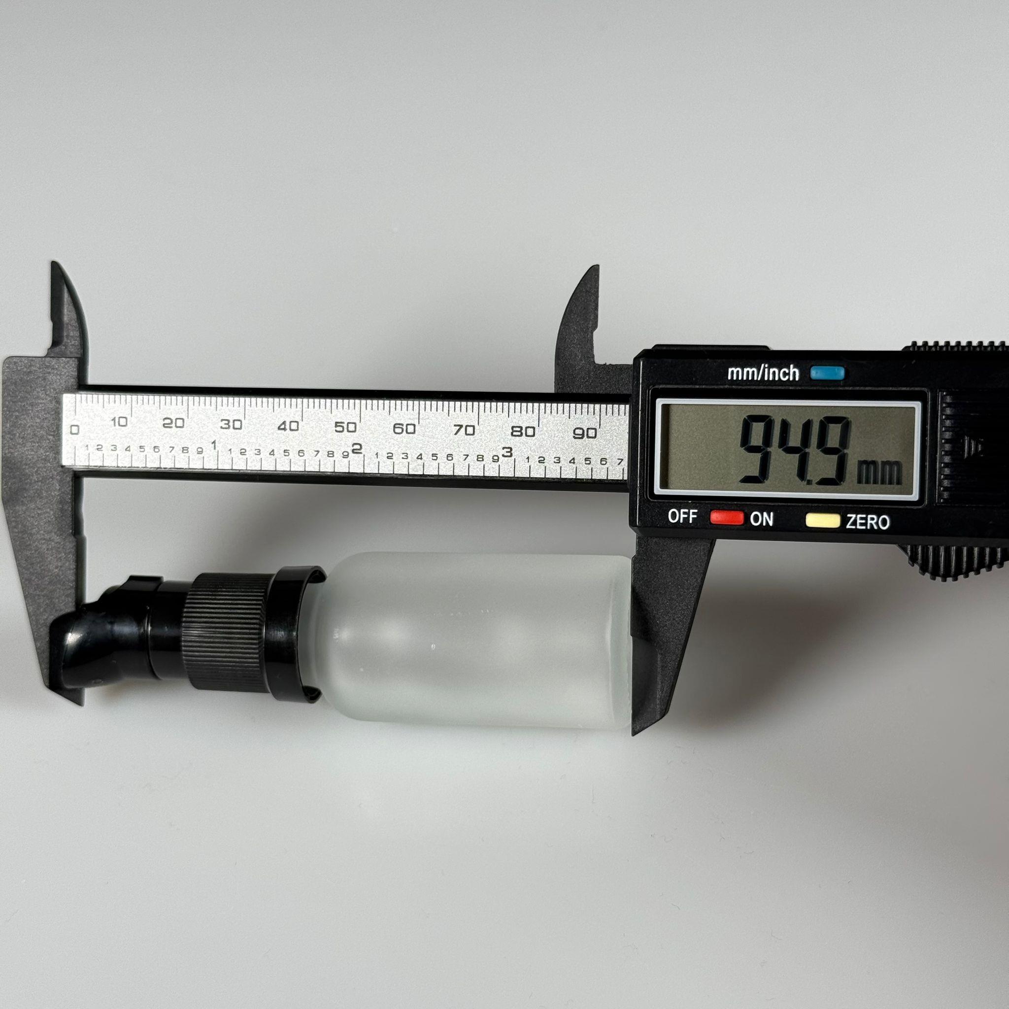 20 CC BUZLU CAM ŞİŞE - SIZDIRMAZ ETEKLİ SİYAH LOSYON POMPALI TAKIM - 20 ML LOSYON ŞİŞESİ - YAĞ, KREM GİBİ YOĞUN KIVAMLI SIVILAR İÇİN CAM AMBALAJ