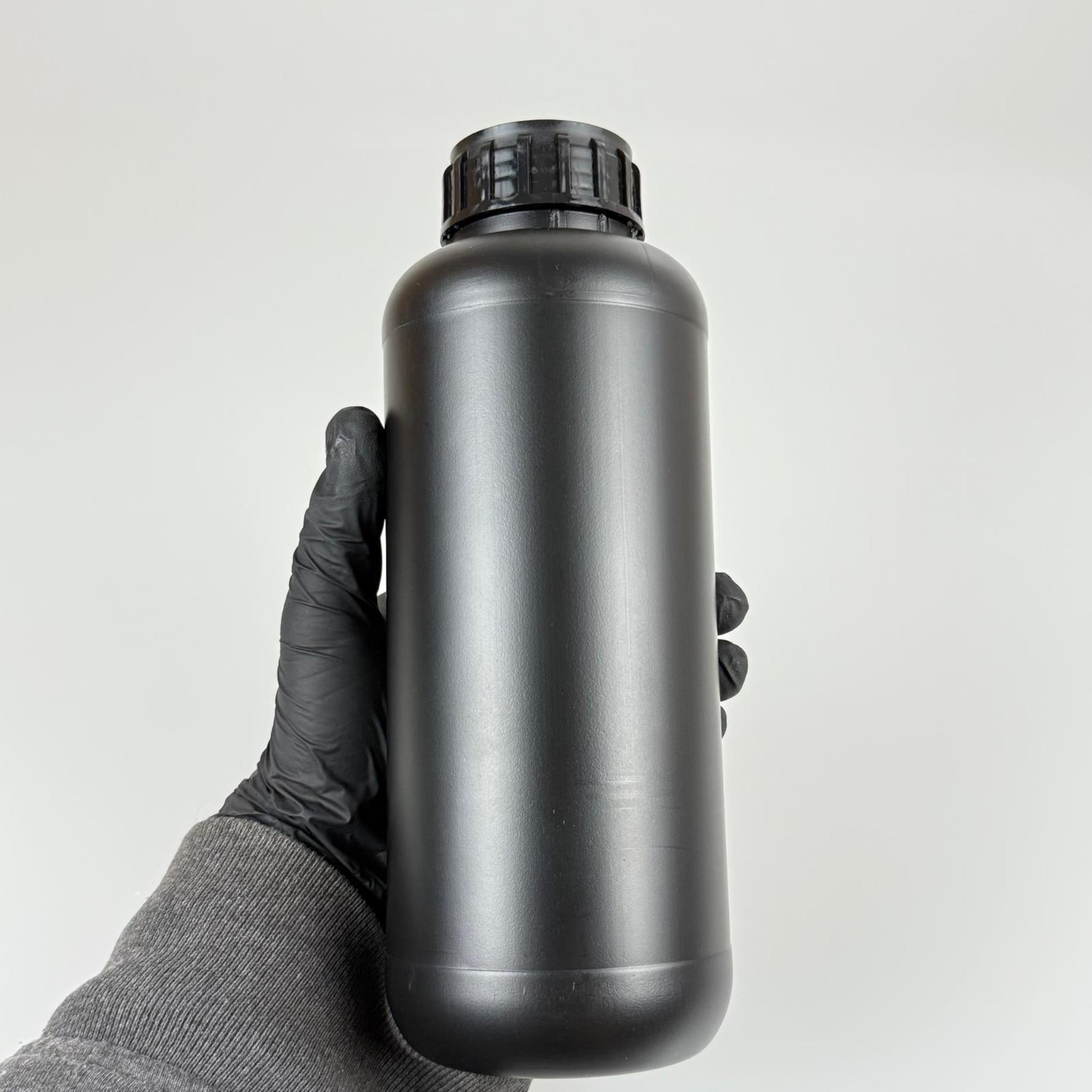 1 LT ZİRAİ İLAÇ BİDONU SİYAH + SİYAH ALÜMİNYUM FOLYOLU İNDİKSİYON CONTA SK50 KAPAK + KENDİNDEN YAPIŞKANLI KÖPÜK CONTALI - 1000 CC PE POLİETİLEN TARIM BİDON