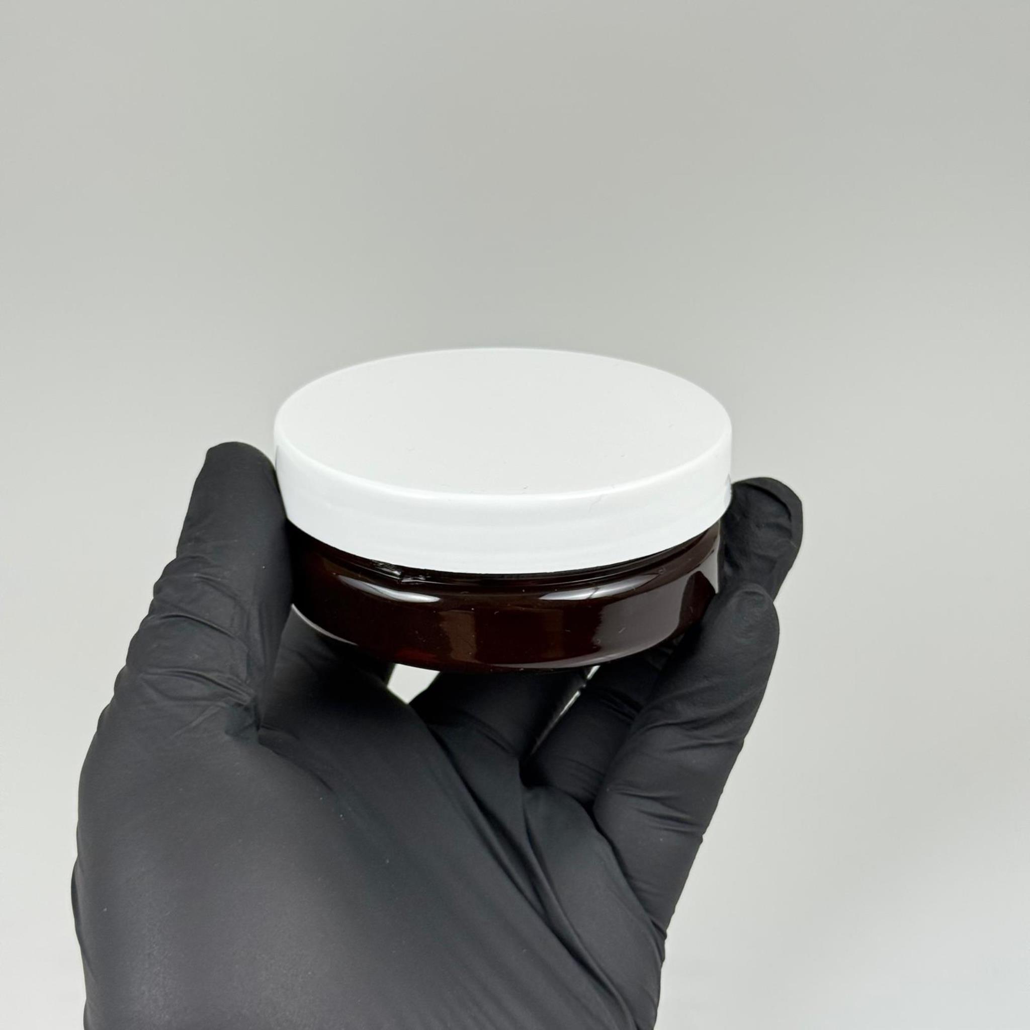 50 ML SERT PET KAVANOZ + BEYAZ PLASTİK KAPAK + İÇ TIPA - 50 CC KALIN AMBER PLASTİK KAVANOZ BEYAZ PLASTİK KAPAKLI İÇ TIPALI TAKIM - KREM KAVANOZLARI