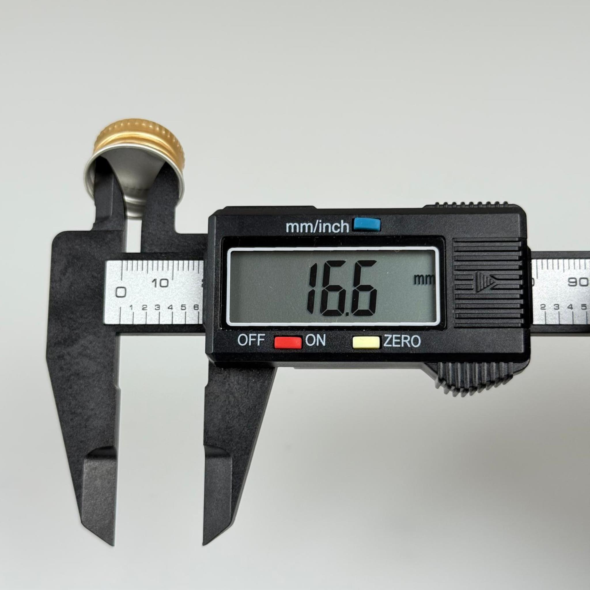 18 MM VİDALI GOLD ALÜMİNYUM KAPAK