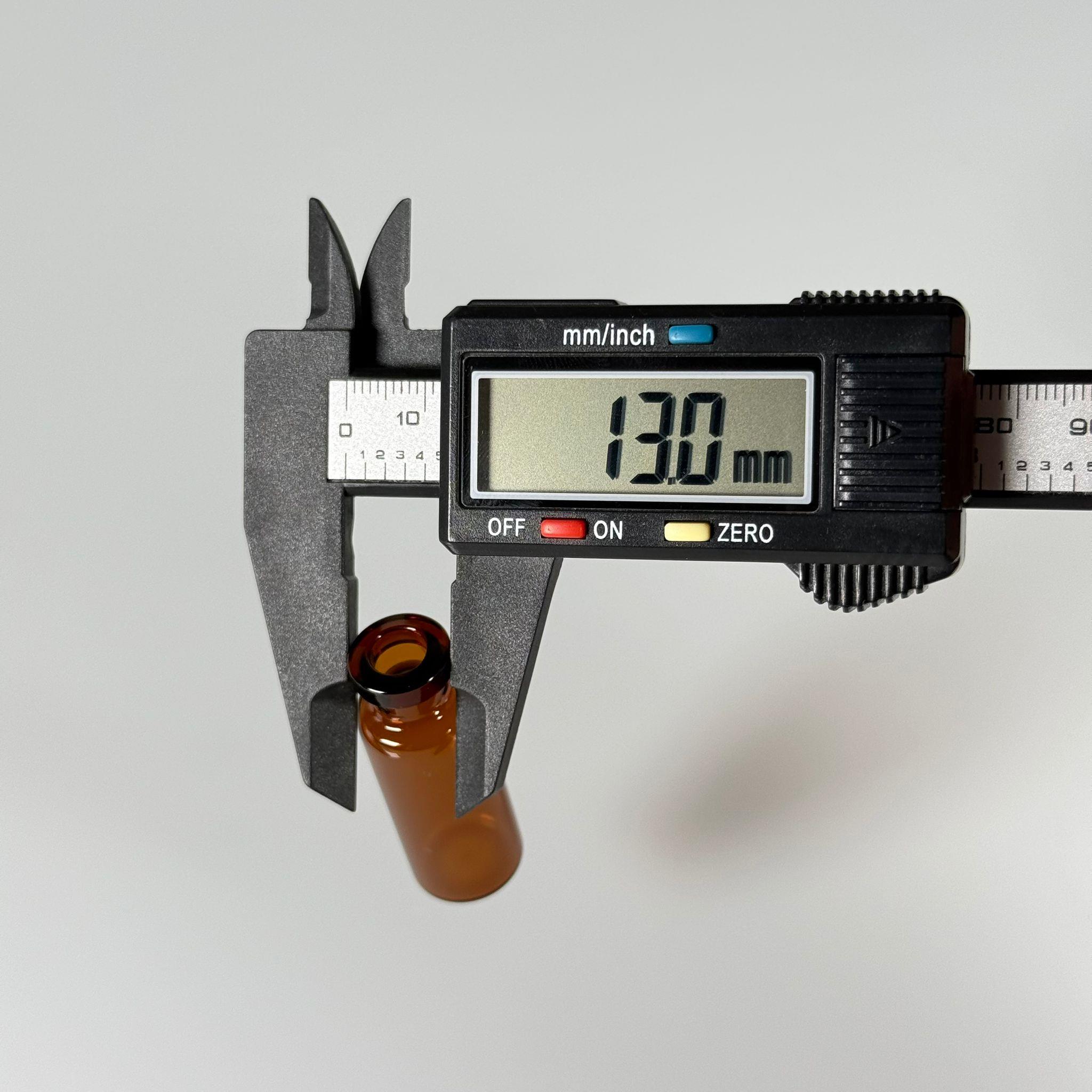 BOROSİLİKAT AMBER CAM ŞİŞE - 4 CC - 16x45 MM - ÇEKME CAM BORU FLAKON İNCE PENİSİLİN ŞİŞESİ - AĞIZ ÇAPI 13 MM