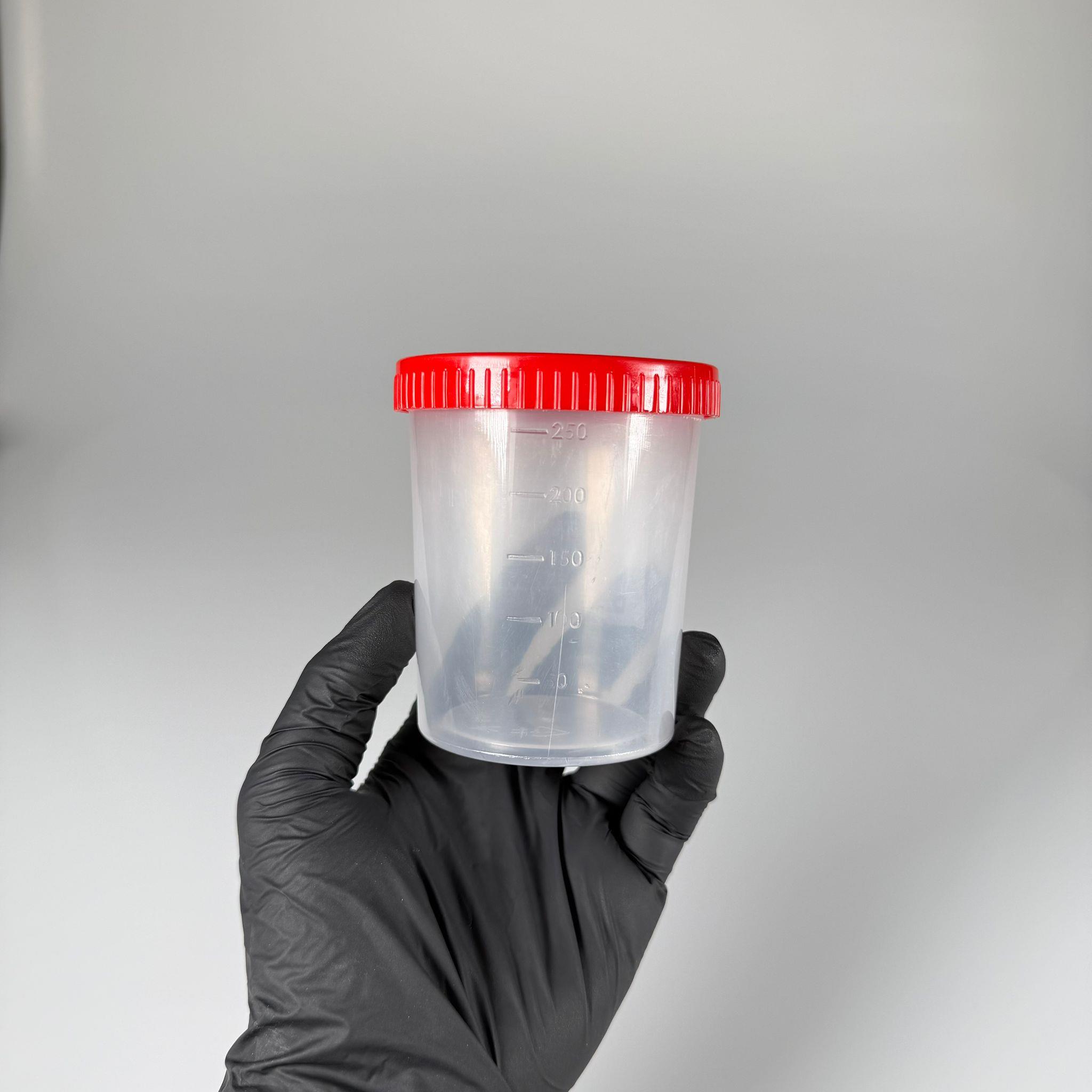 250 CC ŞEFFAF NUMUNE KABI + SIZDIRMAZ KIRMIZI KAPAK - OTEL, LABORATUVAR, YEMEKHANE, RESTORAN. HASTANE VB İÇİN KAVİKA NUMUNE KAVANOZU - GIDAYA UYGUN PAKETLİ ÖRNEK KAVANOZLARI